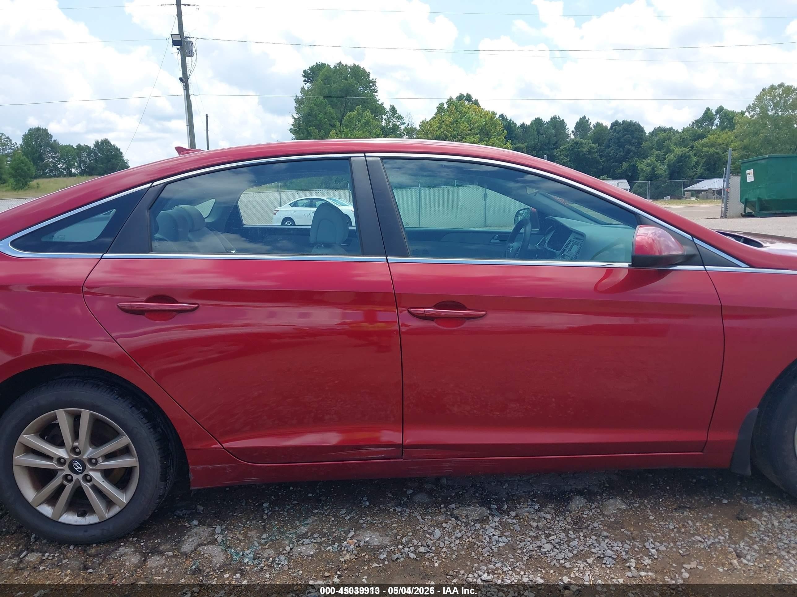 2015 Hyundai Sonata Se Burgundy vin: 5NPE24AF6FH230650