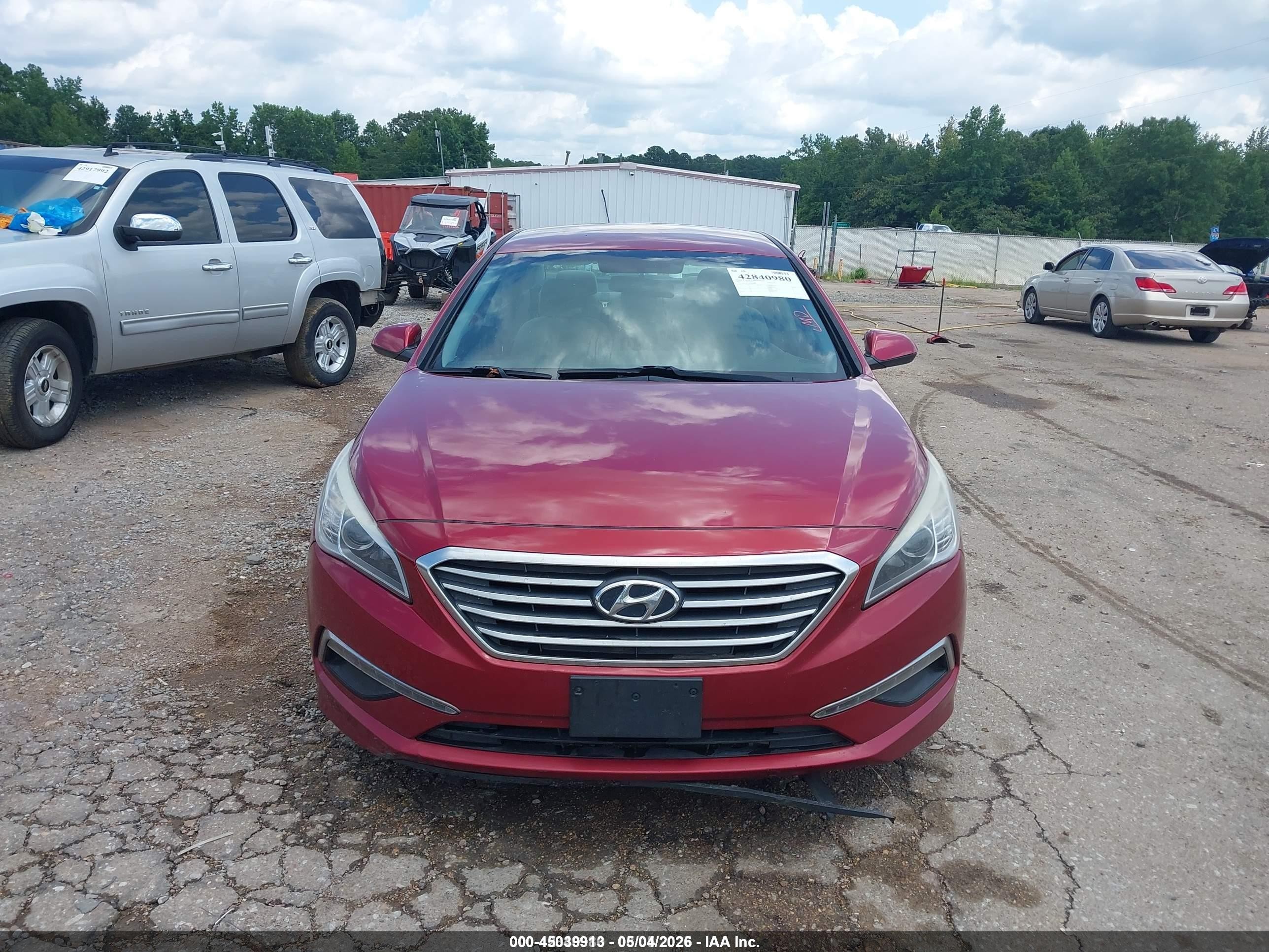 2015 Hyundai Sonata Se Burgundy vin: 5NPE24AF6FH230650