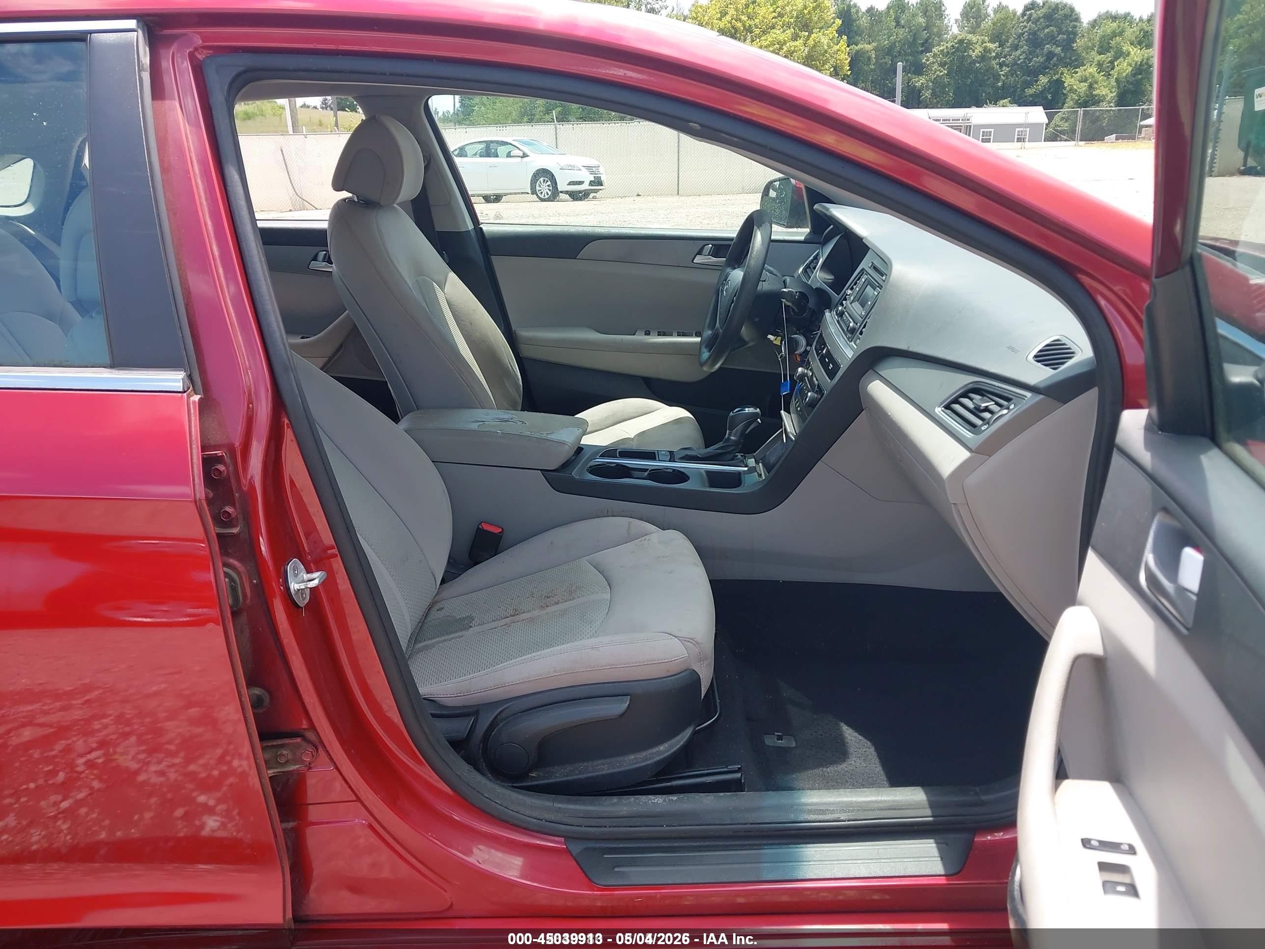 2015 Hyundai Sonata Se Burgundy vin: 5NPE24AF6FH230650