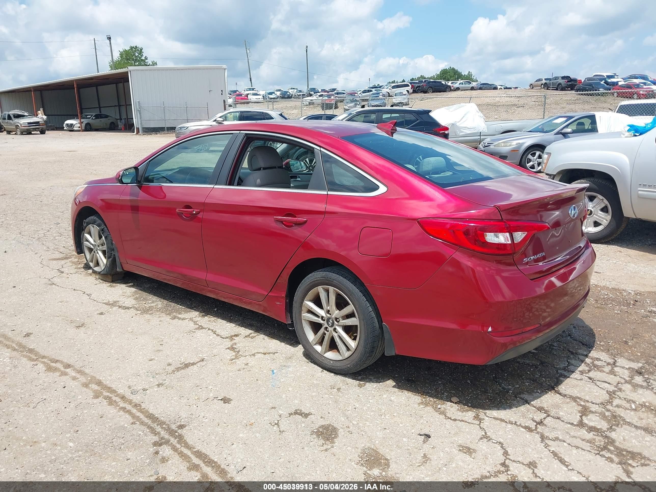 2015 Hyundai Sonata Se Burgundy vin: 5NPE24AF6FH230650