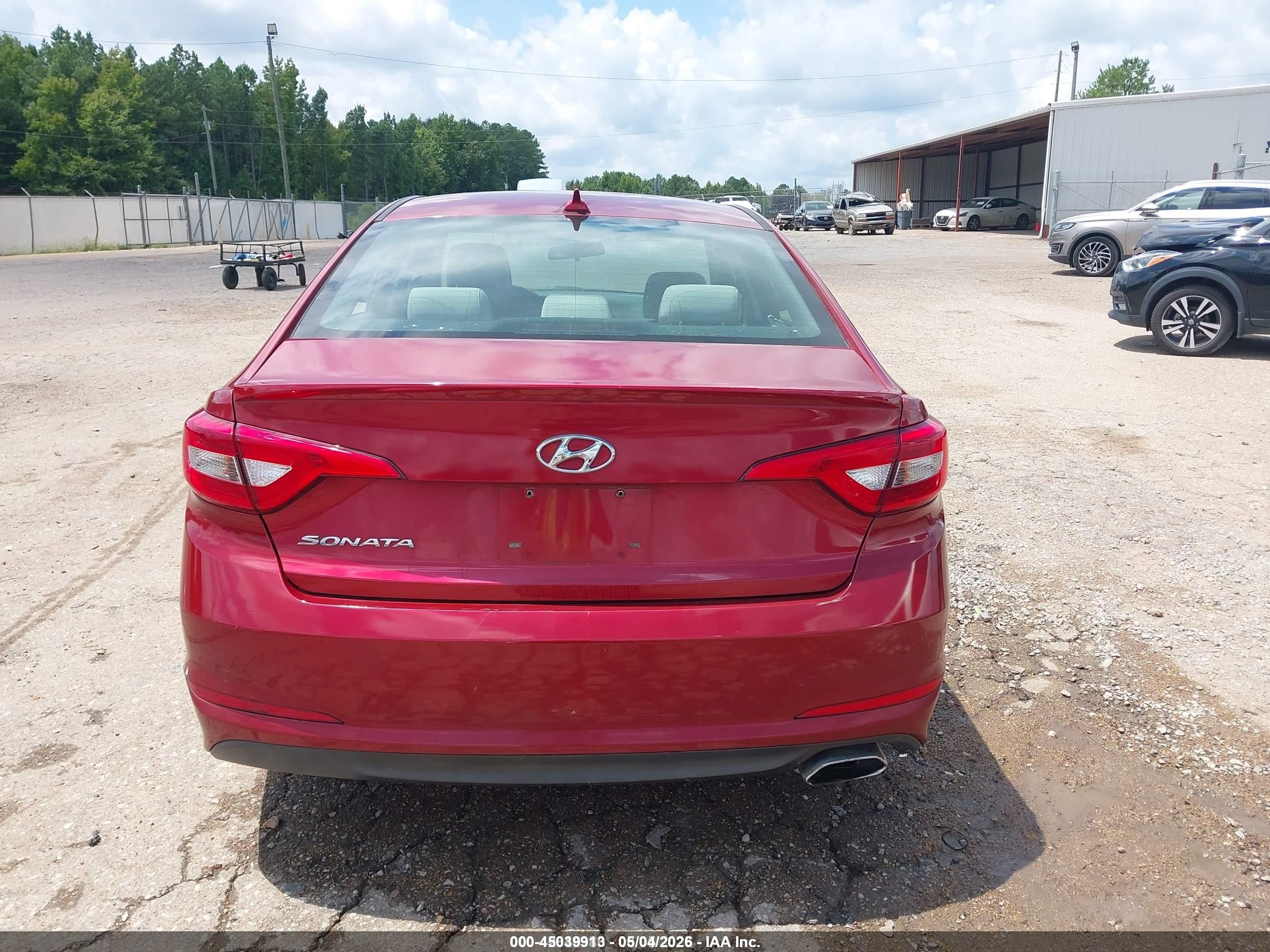 2015 Hyundai Sonata Se Burgundy vin: 5NPE24AF6FH230650