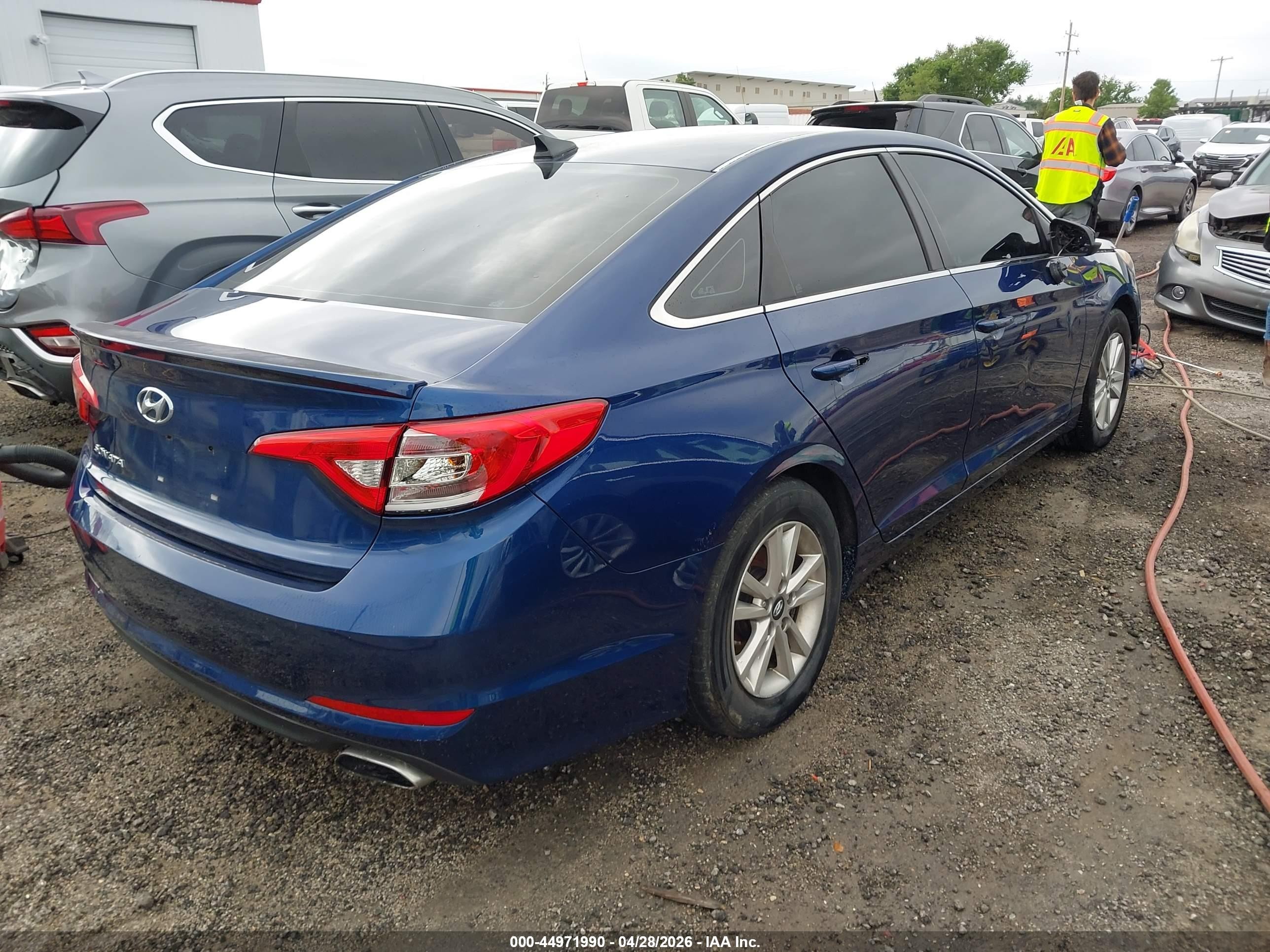 2015 Hyundai Sonata Se Blue vin: 5NPE24AF6FH232351