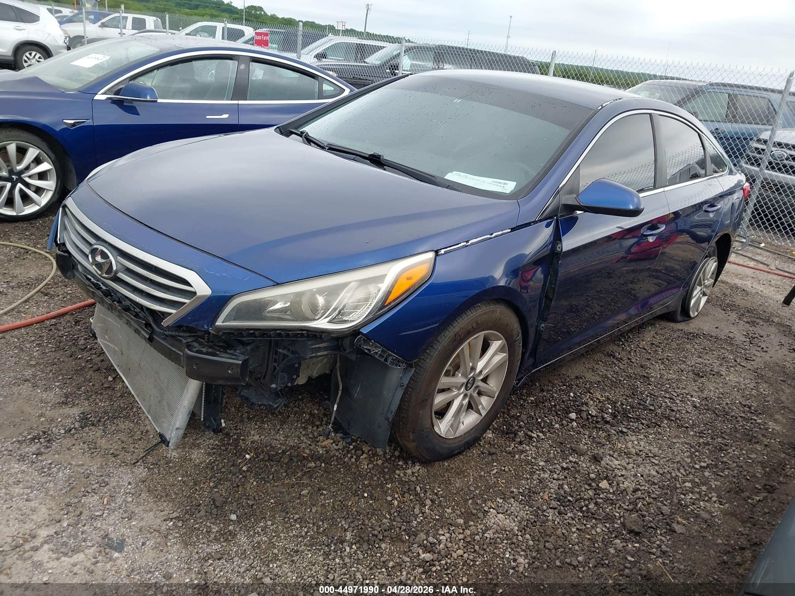 2015 Hyundai Sonata Se Blue vin: 5NPE24AF6FH232351