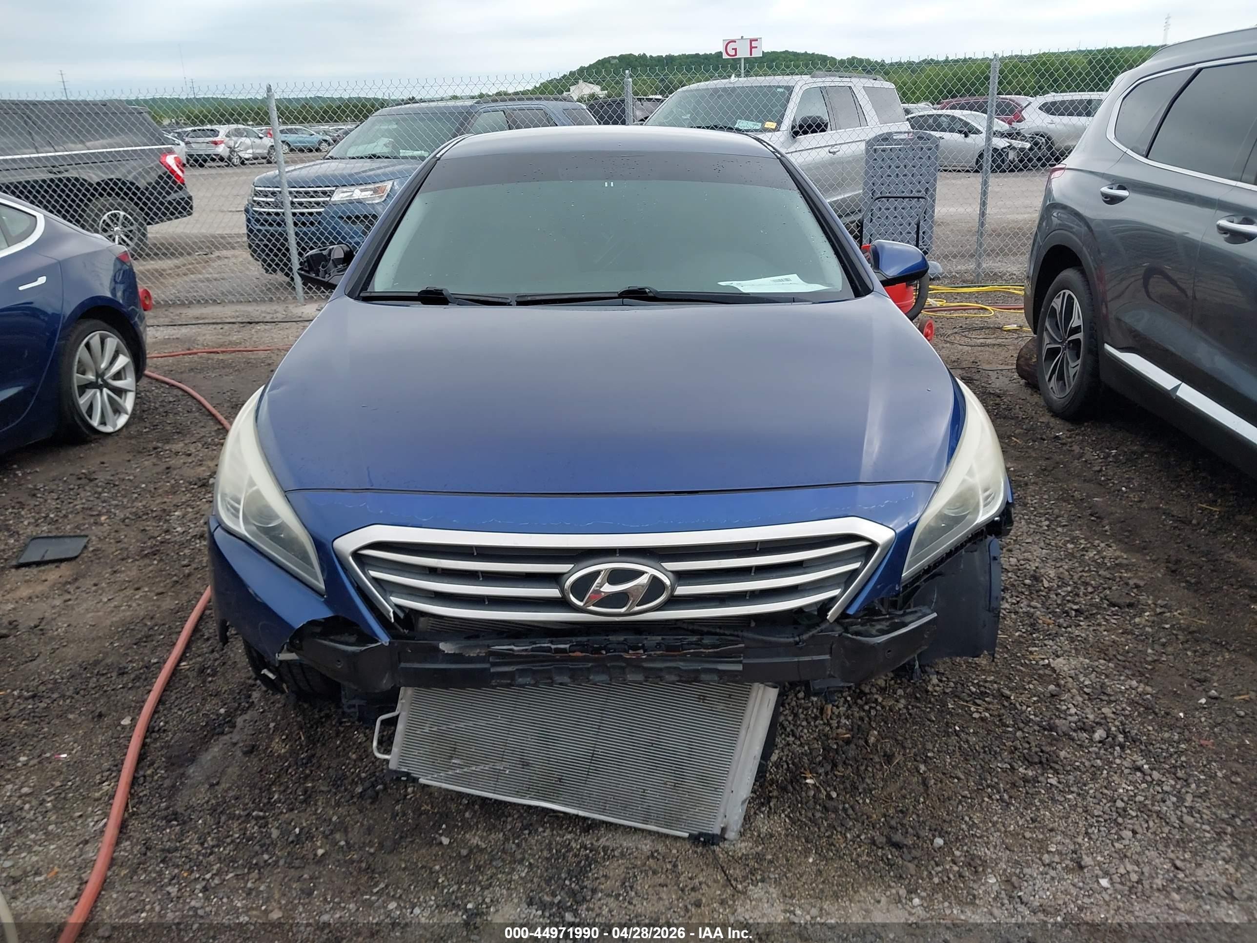 2015 Hyundai Sonata Se Blue vin: 5NPE24AF6FH232351