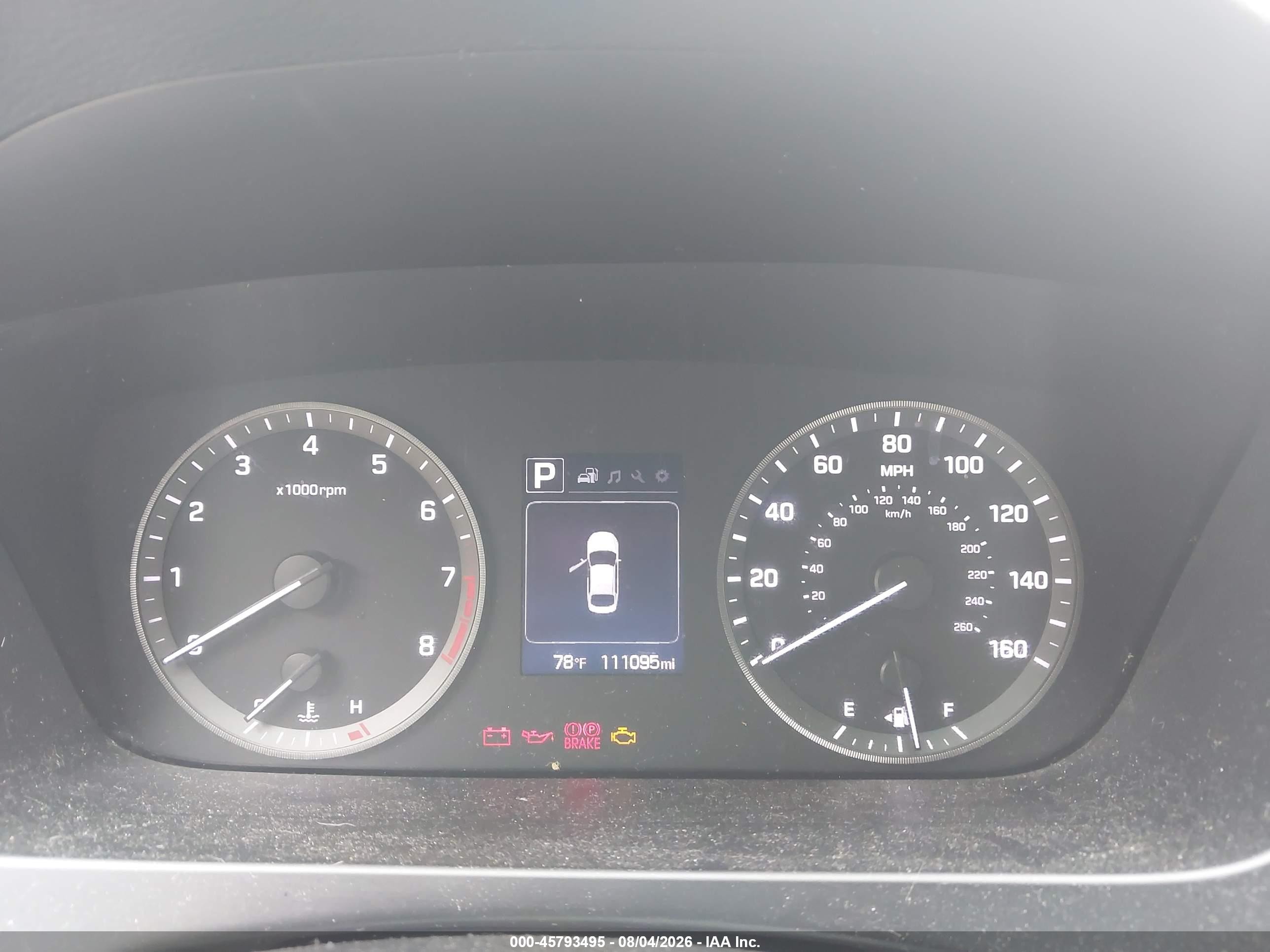 2015 Hyundai Sonata Se Серый vin: 5NPE24AF6FH250400