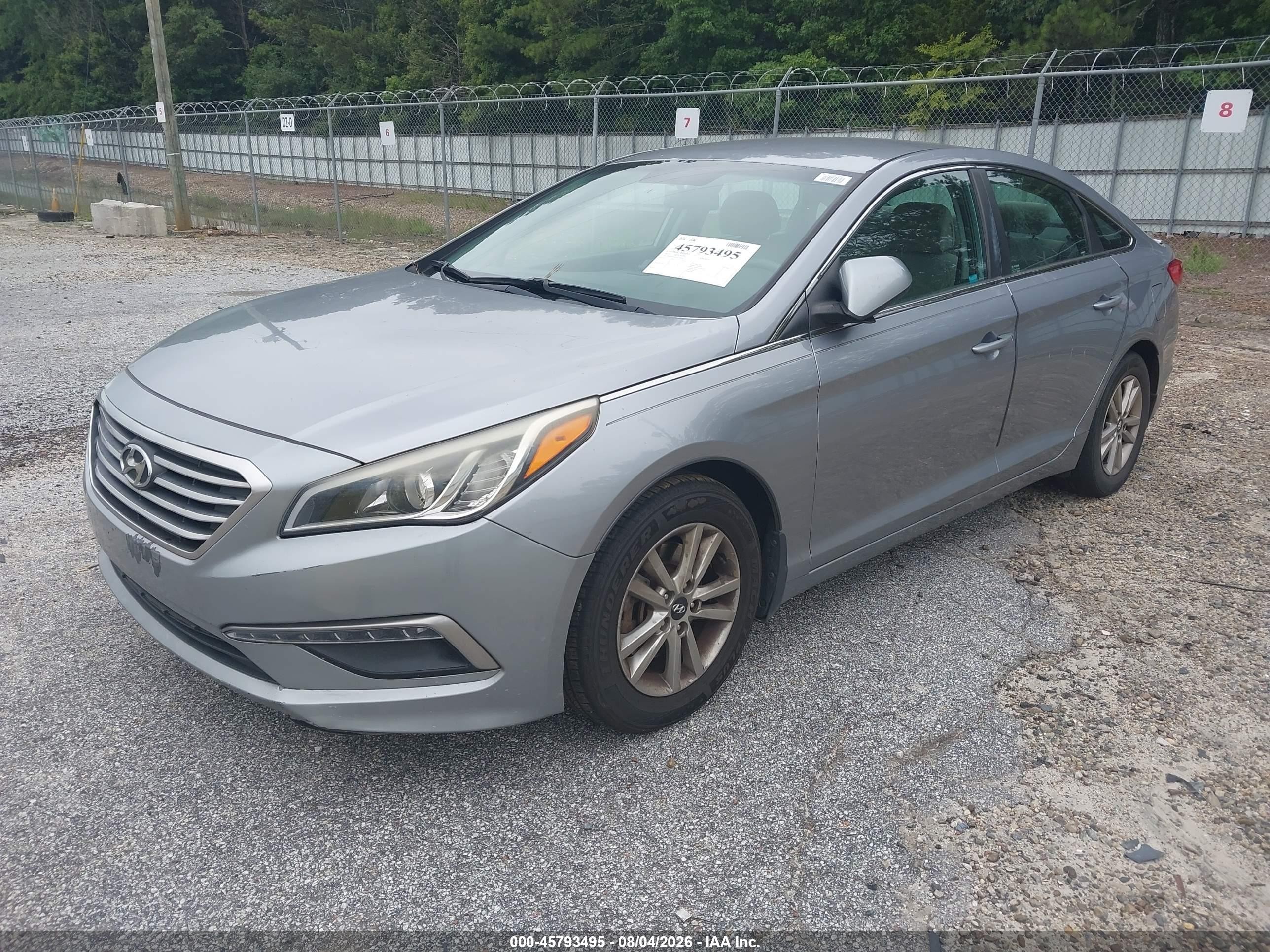 2015 Hyundai Sonata Se Серый vin: 5NPE24AF6FH250400