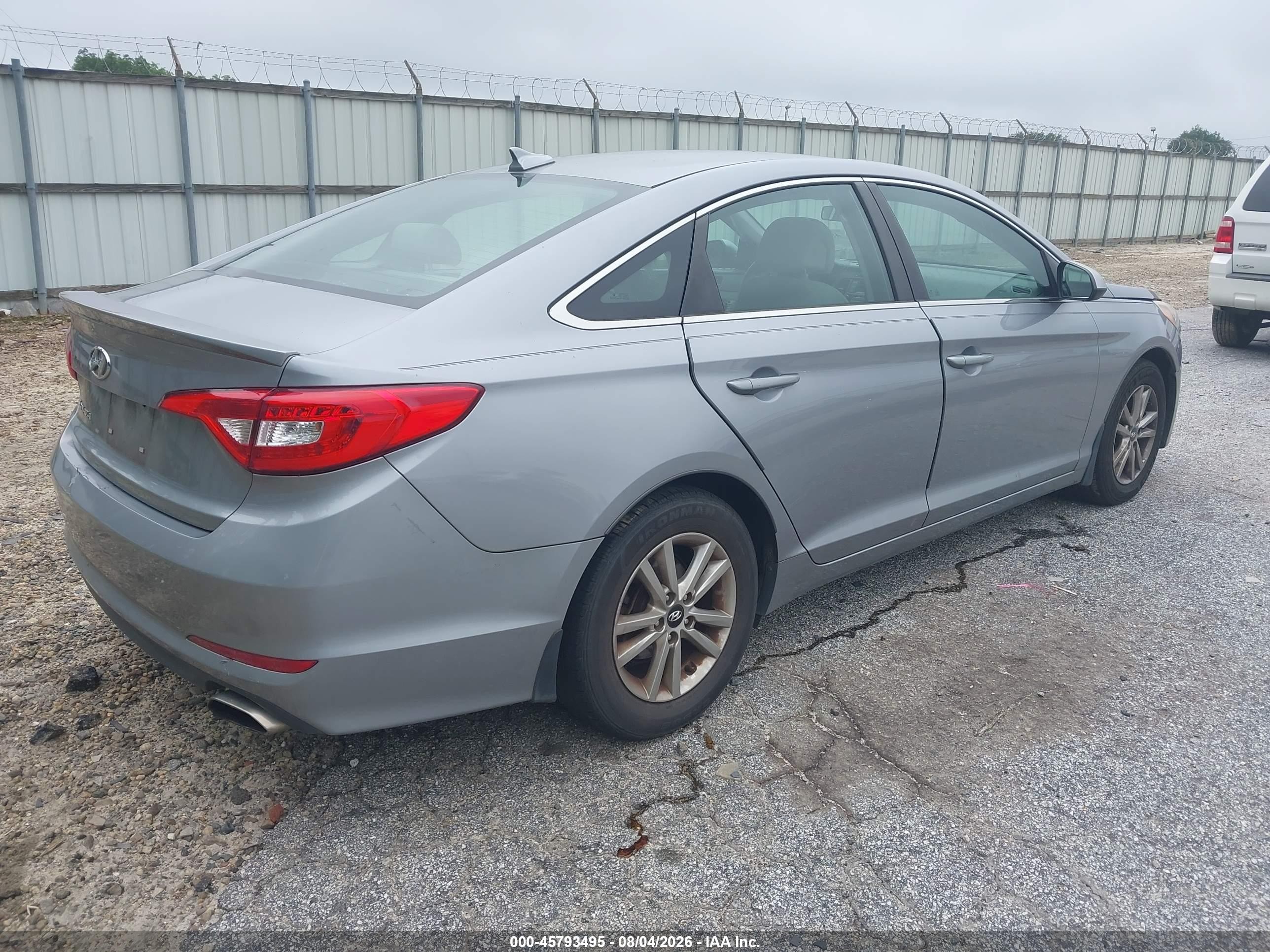 2015 Hyundai Sonata Se Серый vin: 5NPE24AF6FH250400
