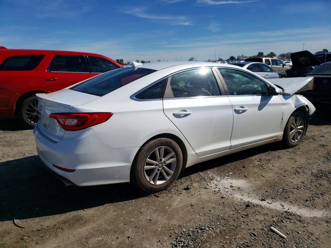 2015 Hyundai Sonata Se White vin: 5NPE24AF6FH259047