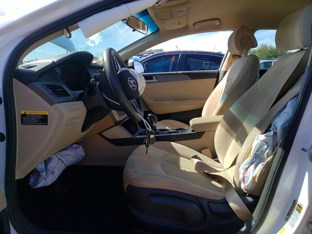 2015 Hyundai Sonata Se White vin: 5NPE24AF6FH259047