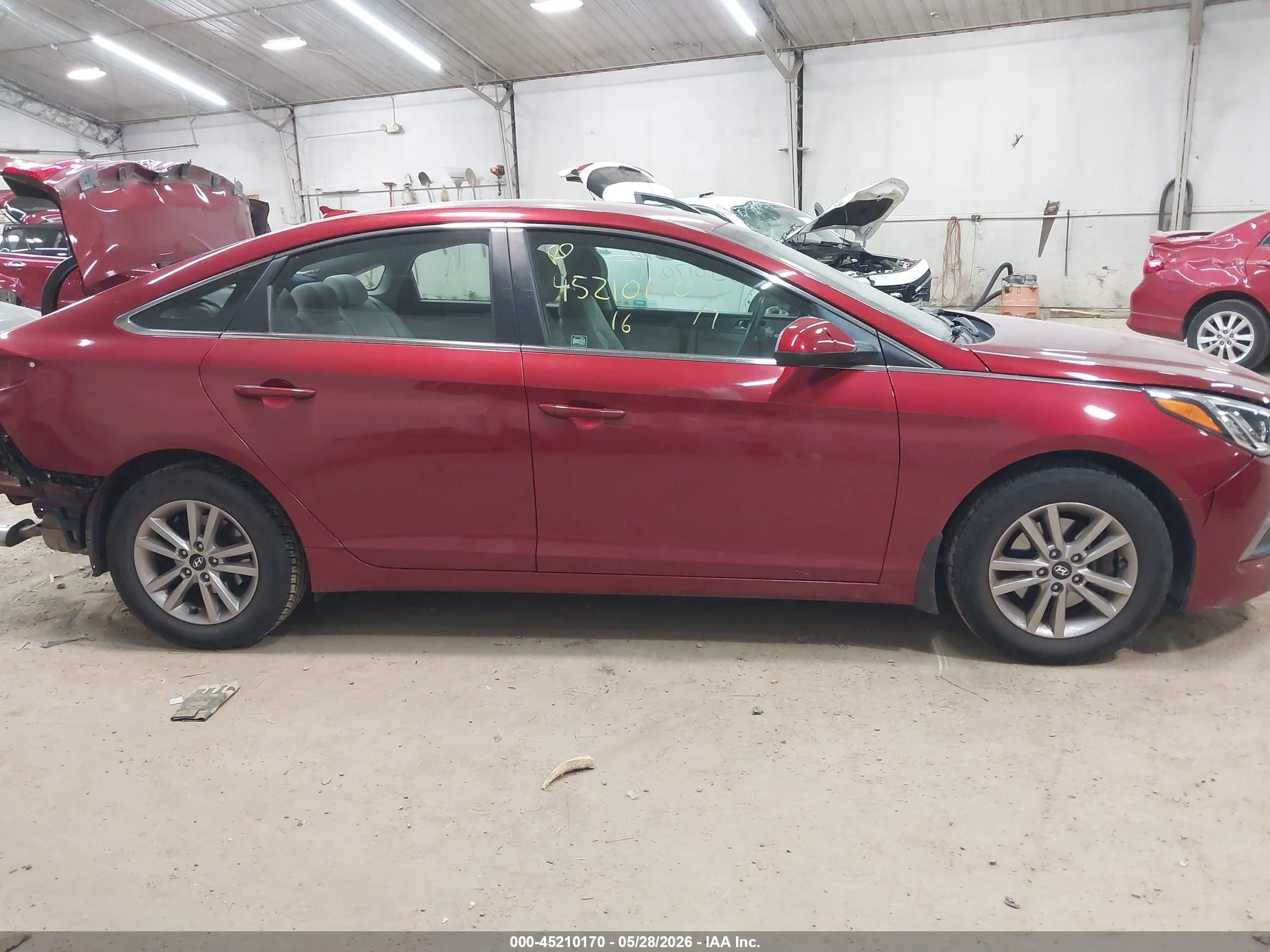 2016 Hyundai Sonata Se Burgundy vin: 5NPE24AF6GH294771