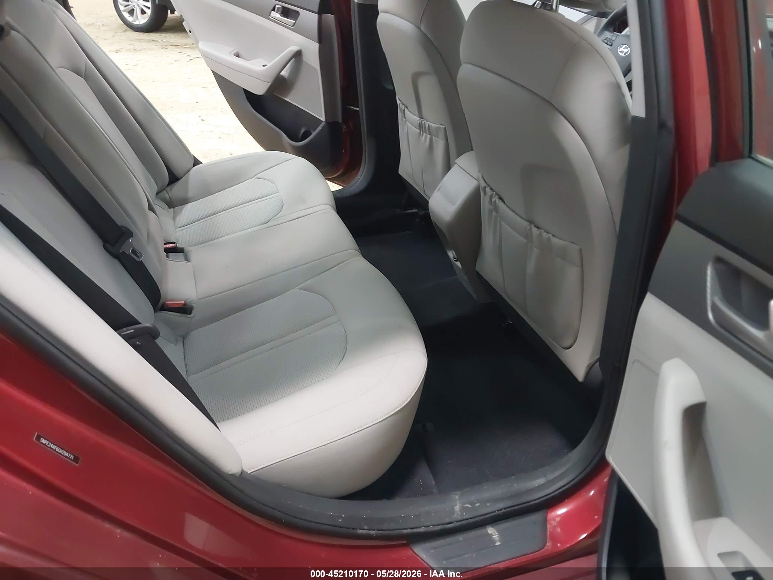 2016 Hyundai Sonata Se Burgundy vin: 5NPE24AF6GH294771