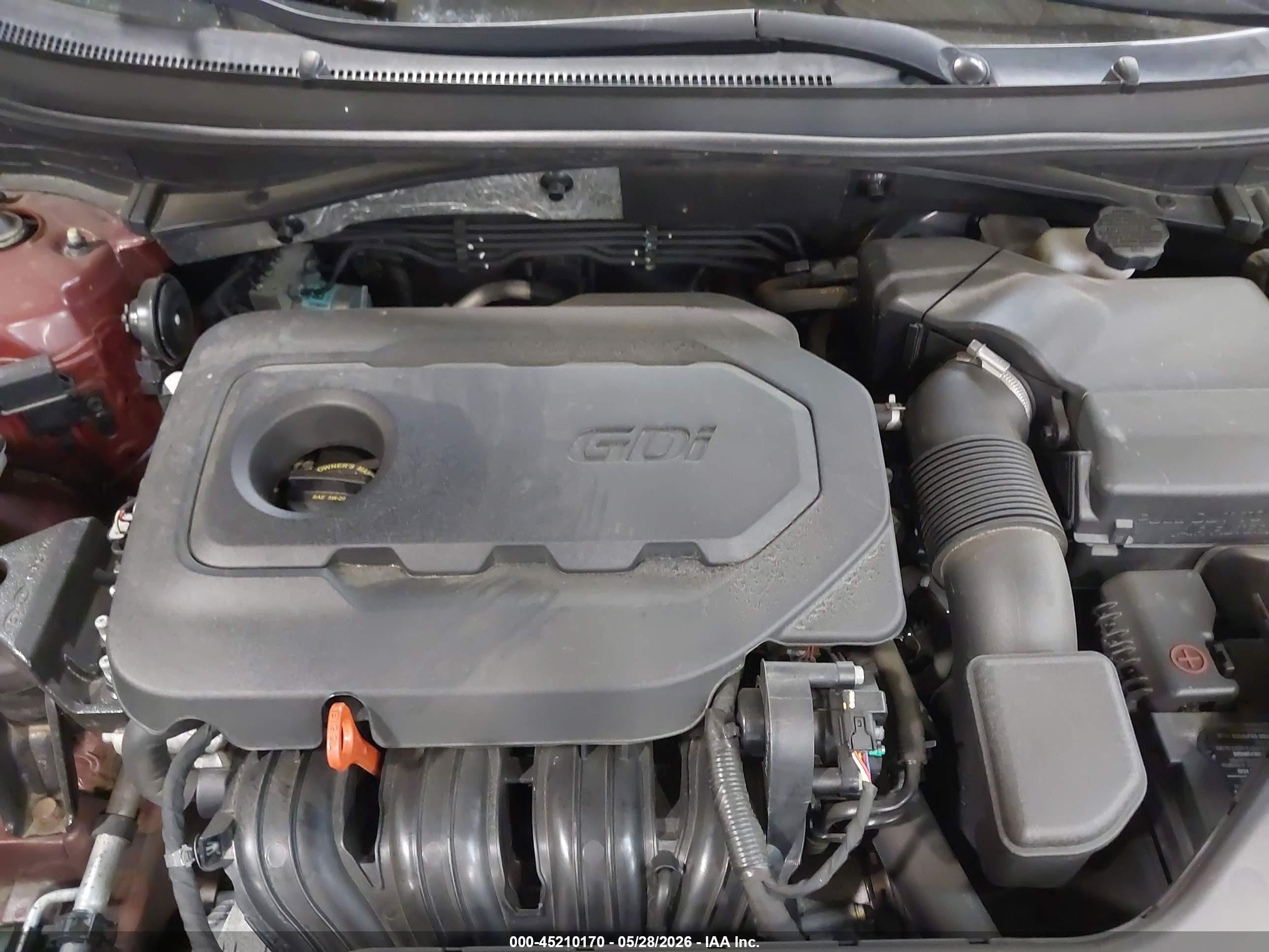 2016 Hyundai Sonata Se Burgundy vin: 5NPE24AF6GH294771