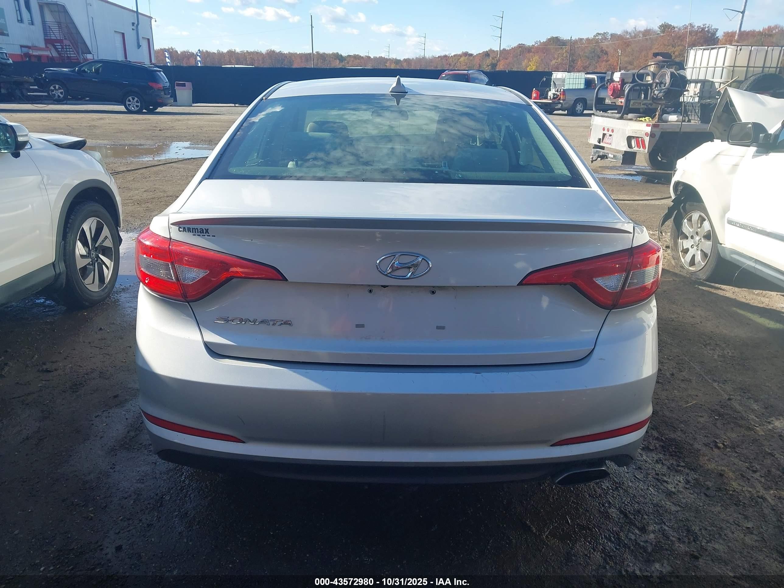 2016 Hyundai Sonata Se Silver vin: 5NPE24AF6GH312234