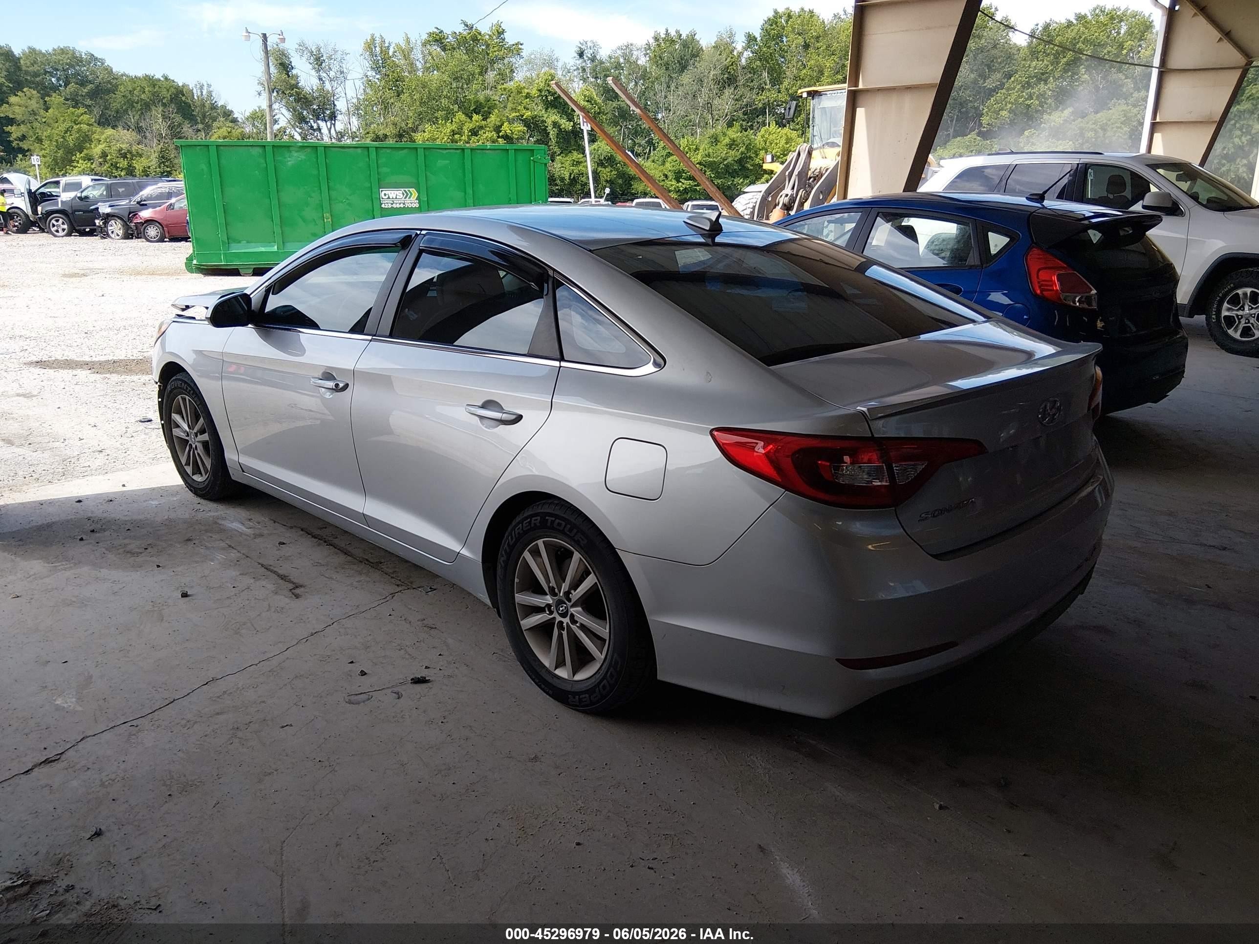 2017 Hyundai Sonata Silver vin: 5NPE24AF6HH441852