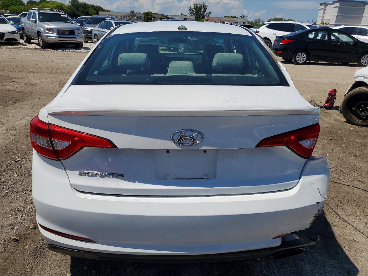 2017 Hyundai Sonata Se White vin: 5NPE24AF6HH494342