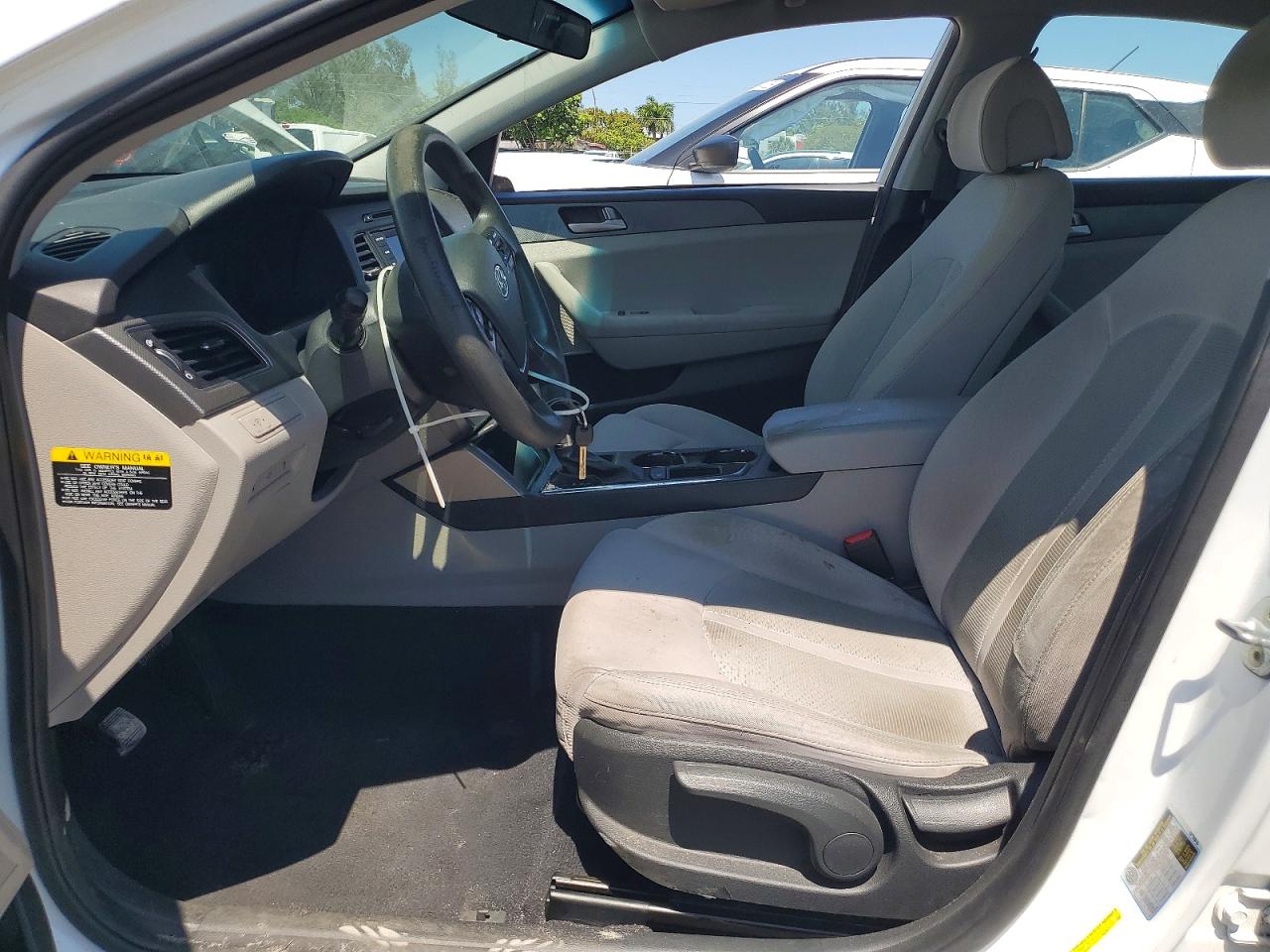 2017 Hyundai Sonata Se White vin: 5NPE24AF6HH494342