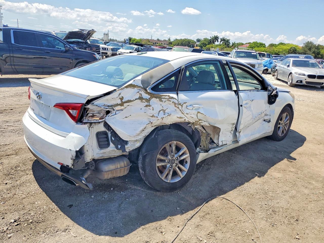 2017 Hyundai Sonata Se White vin: 5NPE24AF6HH494342