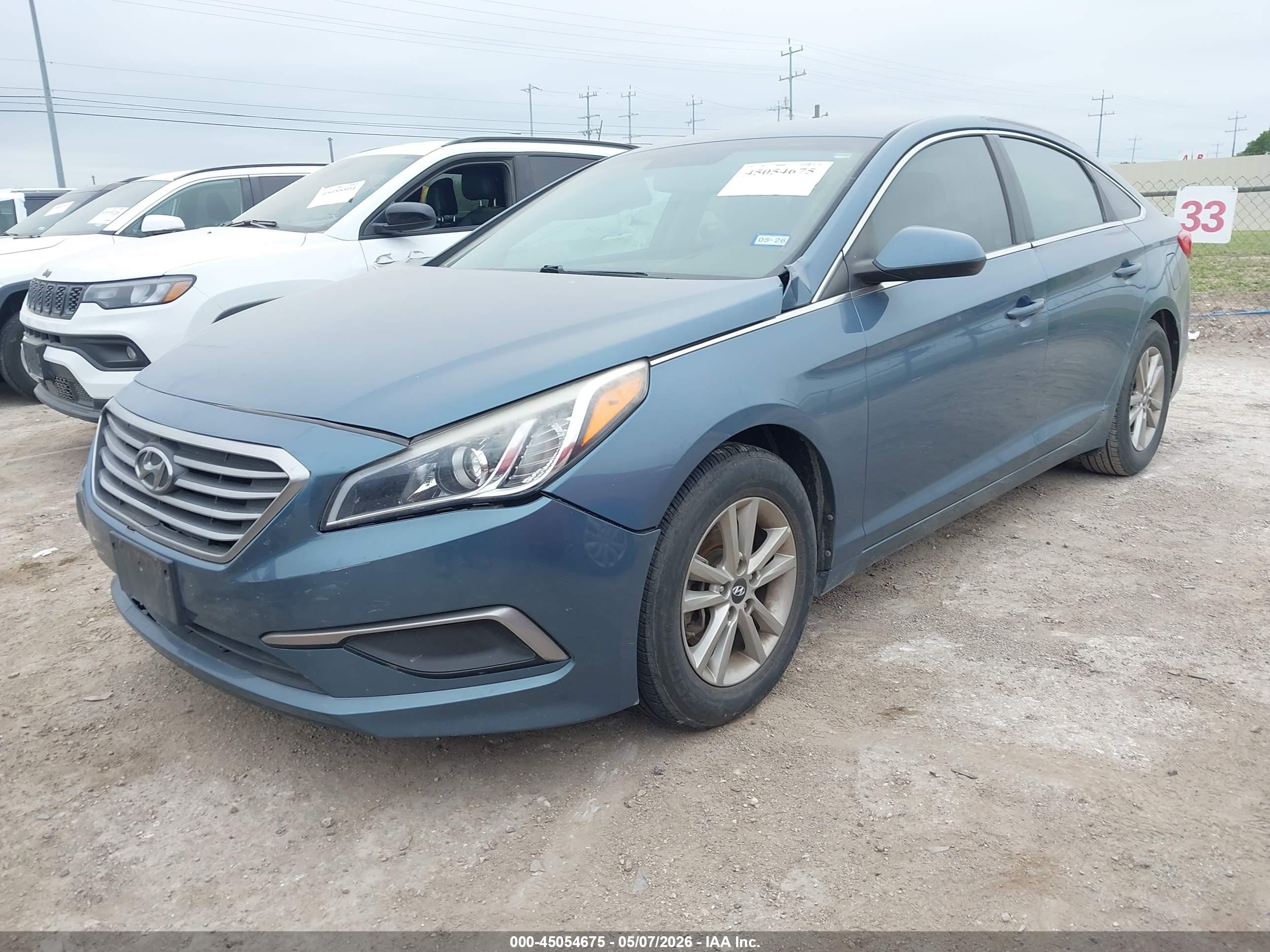 2017 Hyundai Sonata Se Blue vin: 5NPE24AF6HH534533