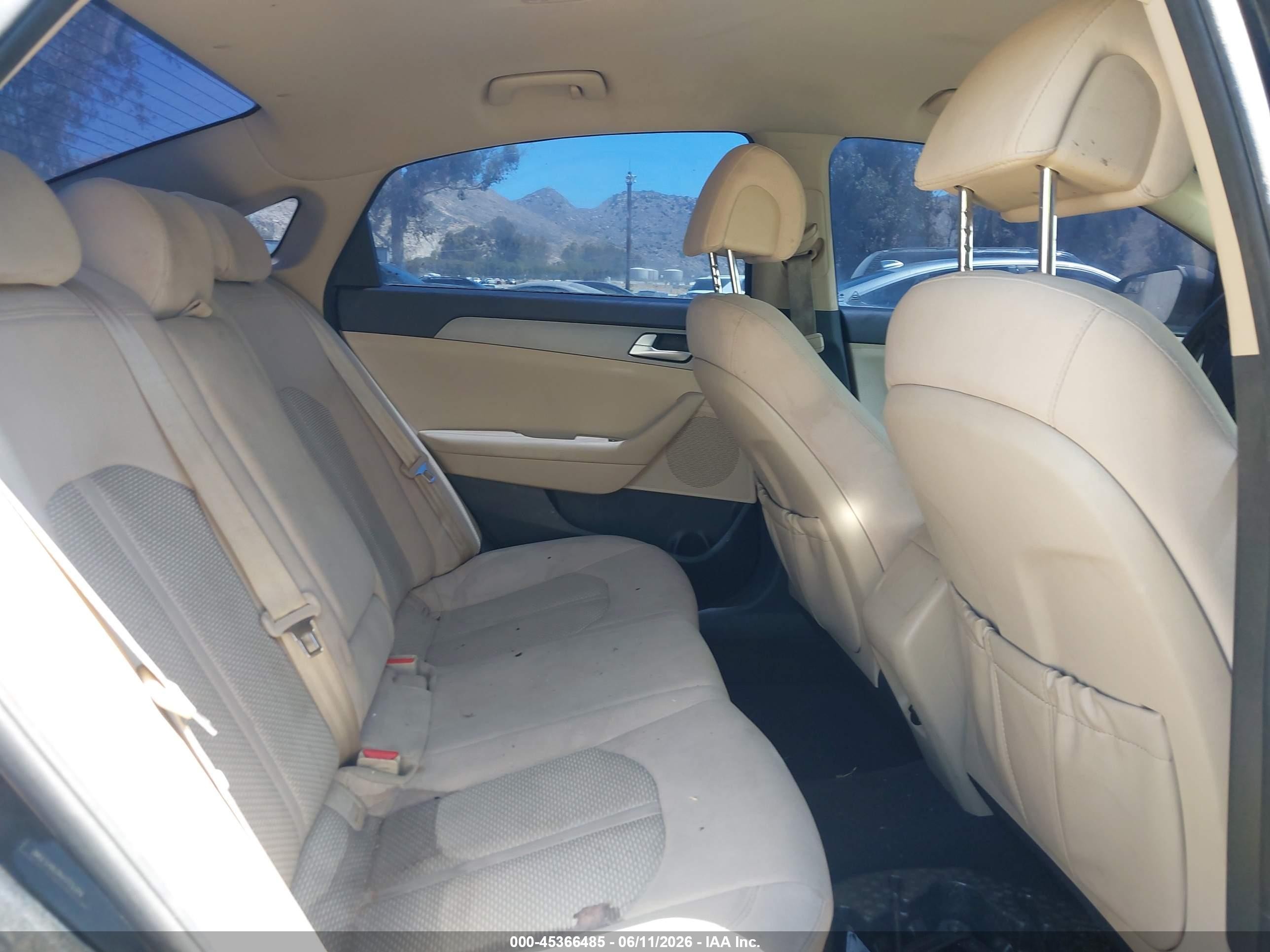 2017 Hyundai Sonata Se Black vin: 5NPE24AF6HH537304