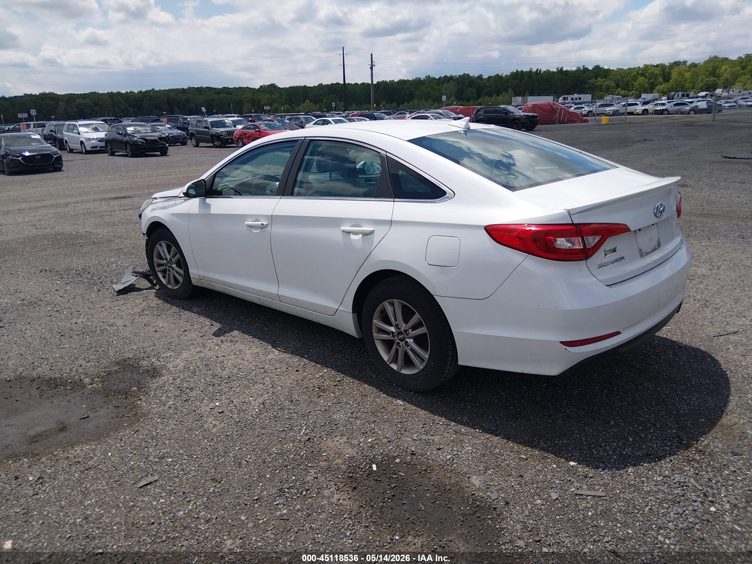 2017 Hyundai Sonata Белый vin: 5NPE24AF6HH544186