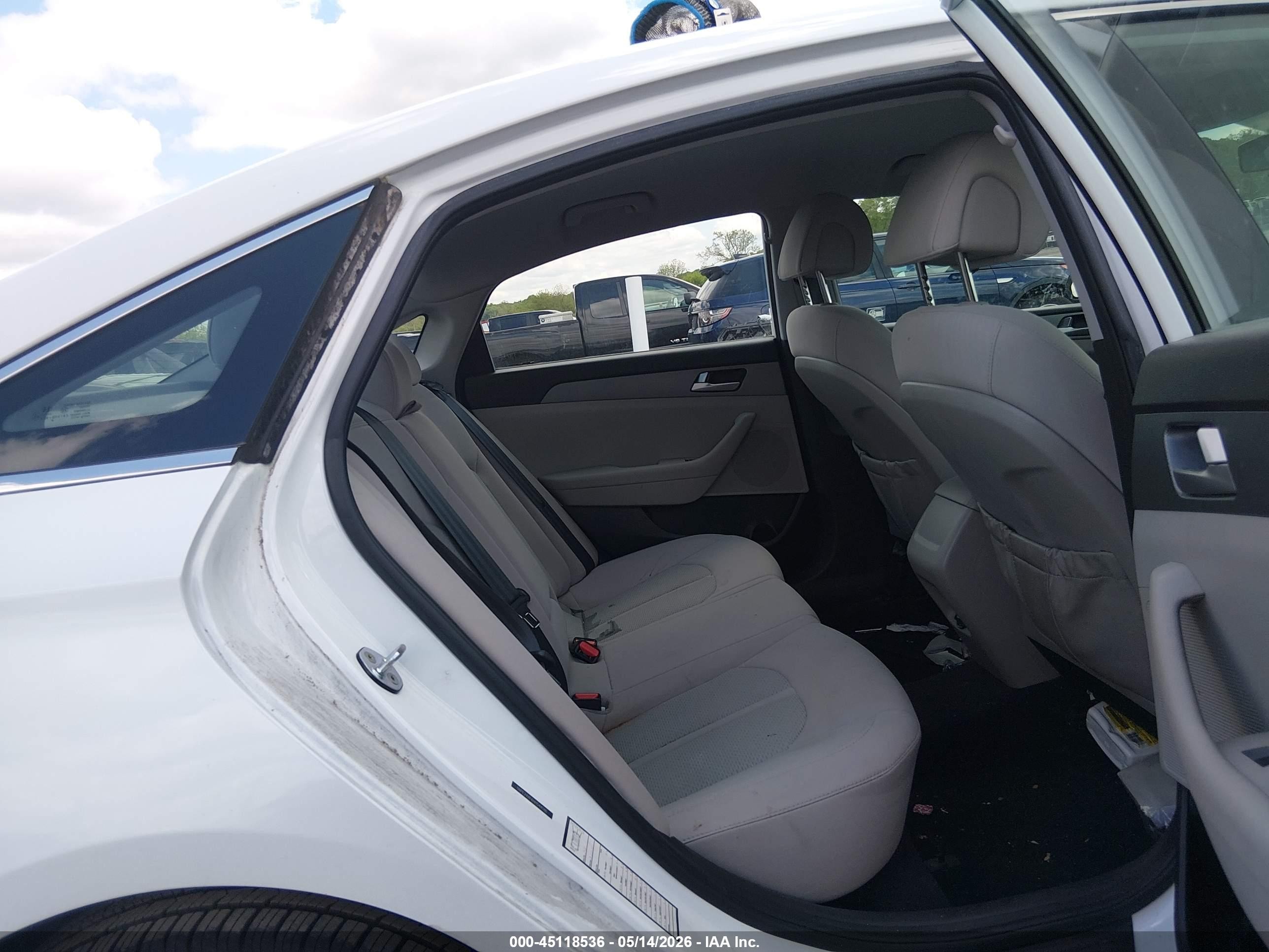 2017 Hyundai Sonata Белый vin: 5NPE24AF6HH544186