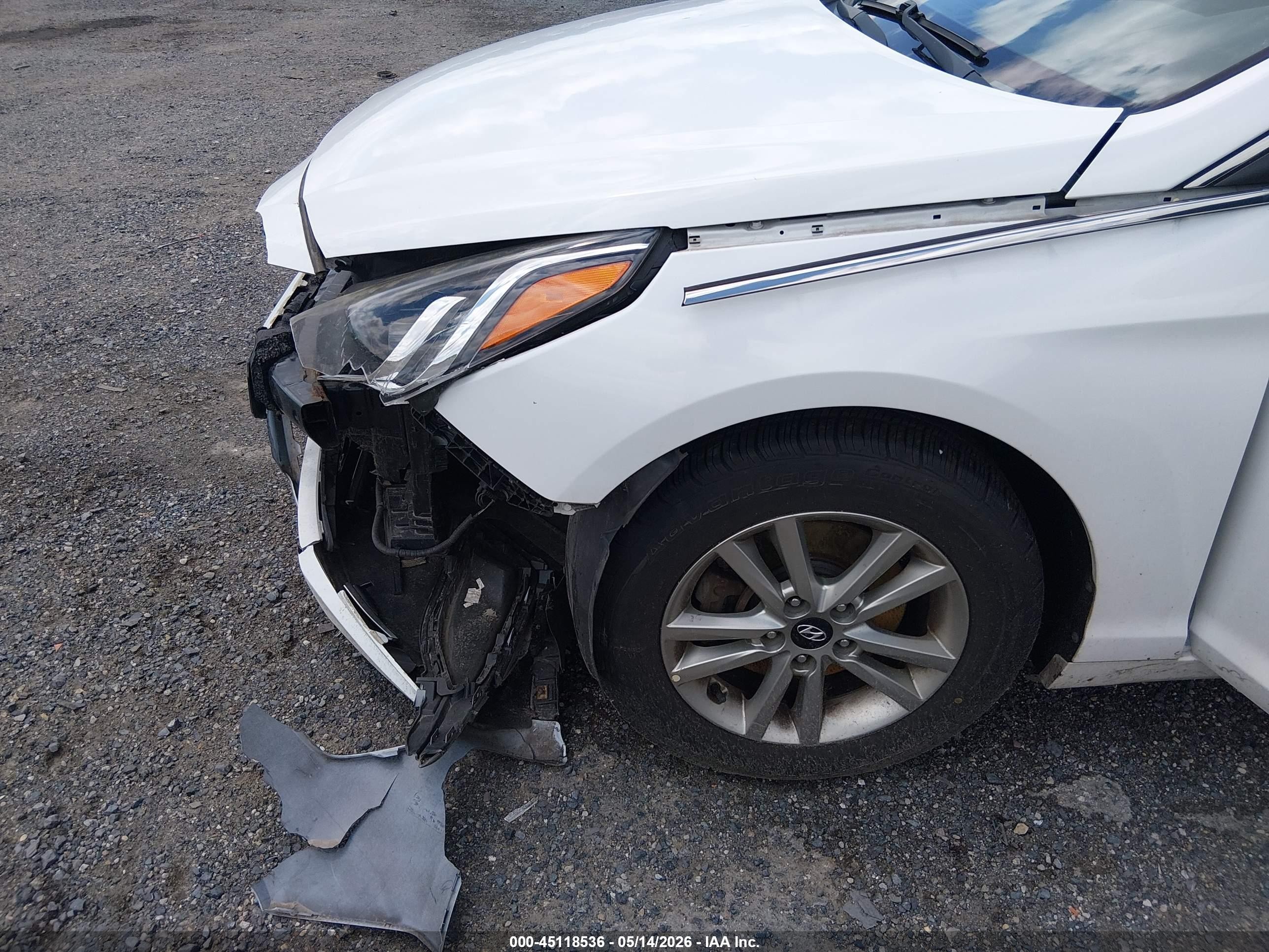 2017 Hyundai Sonata Белый vin: 5NPE24AF6HH544186