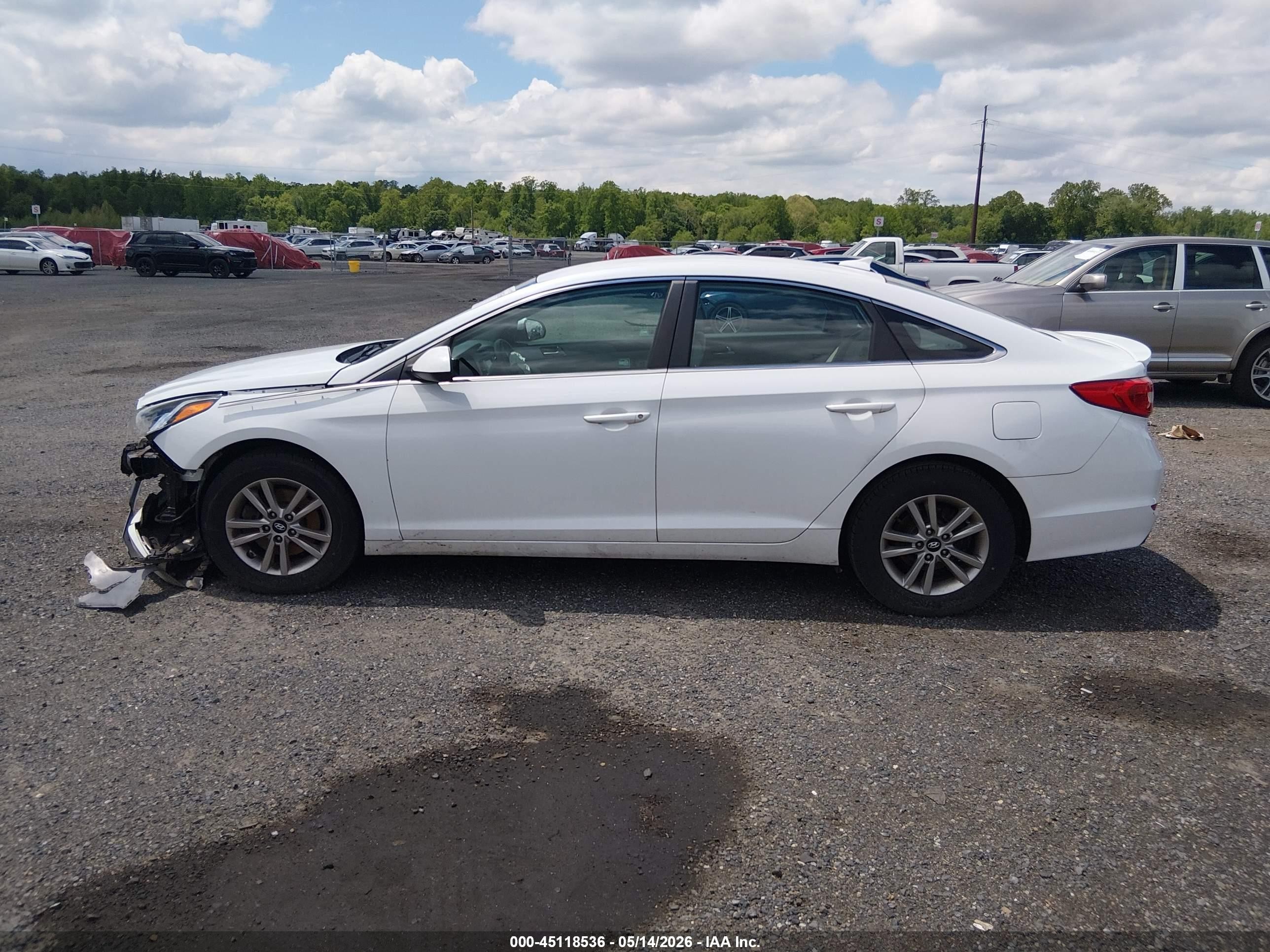 2017 Hyundai Sonata Белый vin: 5NPE24AF6HH544186