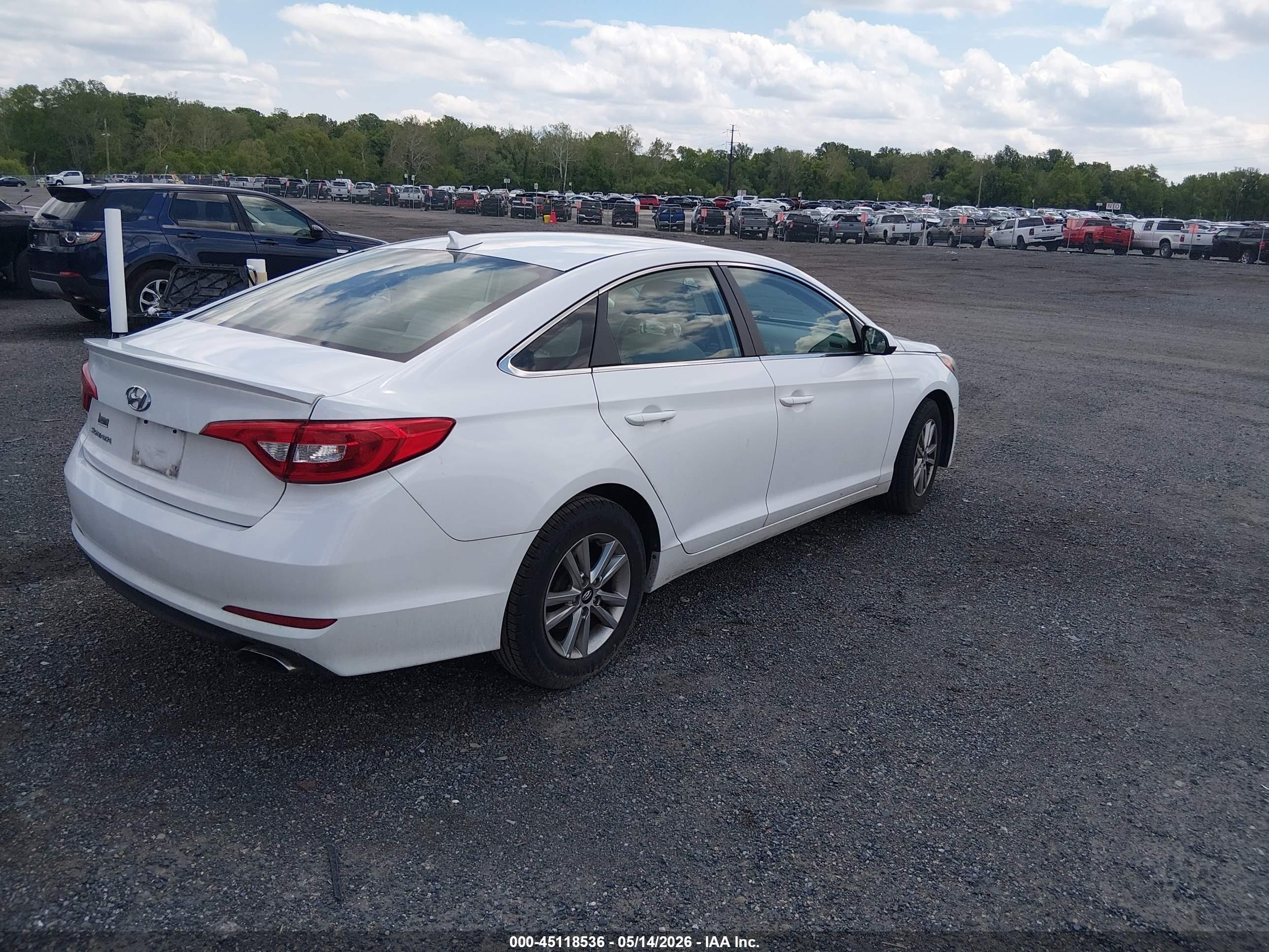 2017 Hyundai Sonata Белый vin: 5NPE24AF6HH544186