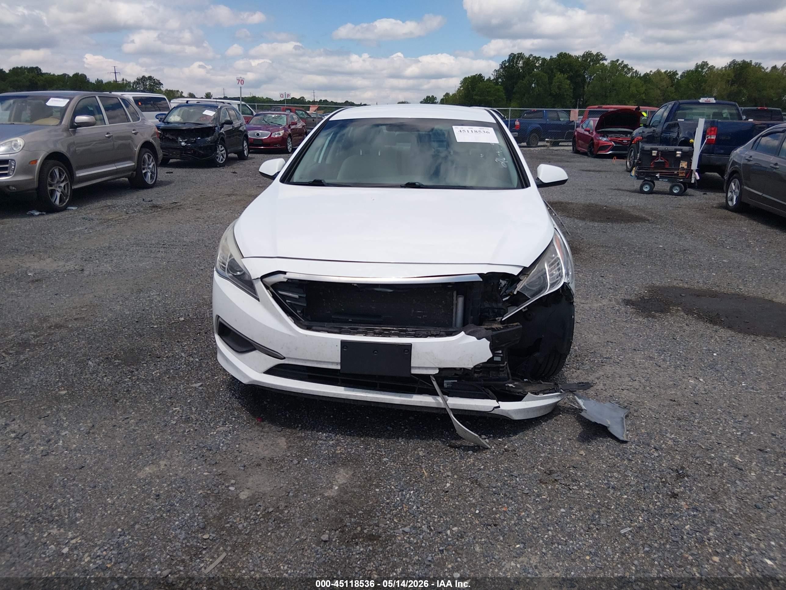 2017 Hyundai Sonata Белый vin: 5NPE24AF6HH544186