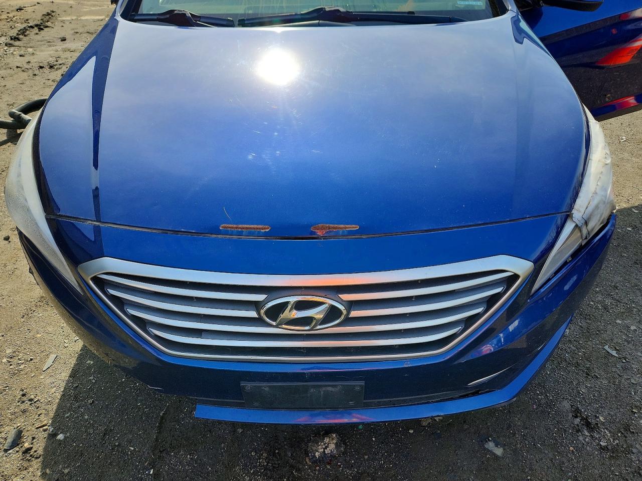 2017 Hyundai Sonata Base Blue vin: 5NPE24AF6HH595297
