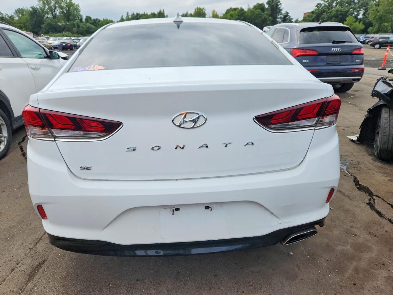 2018 Hyundai Sonata Se White vin: 5NPE24AF6JH617739