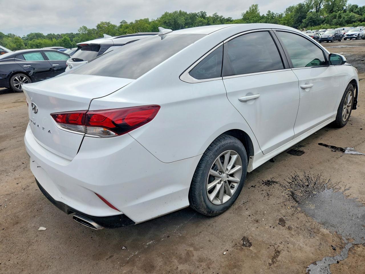 2018 Hyundai Sonata Se White vin: 5NPE24AF6JH617739