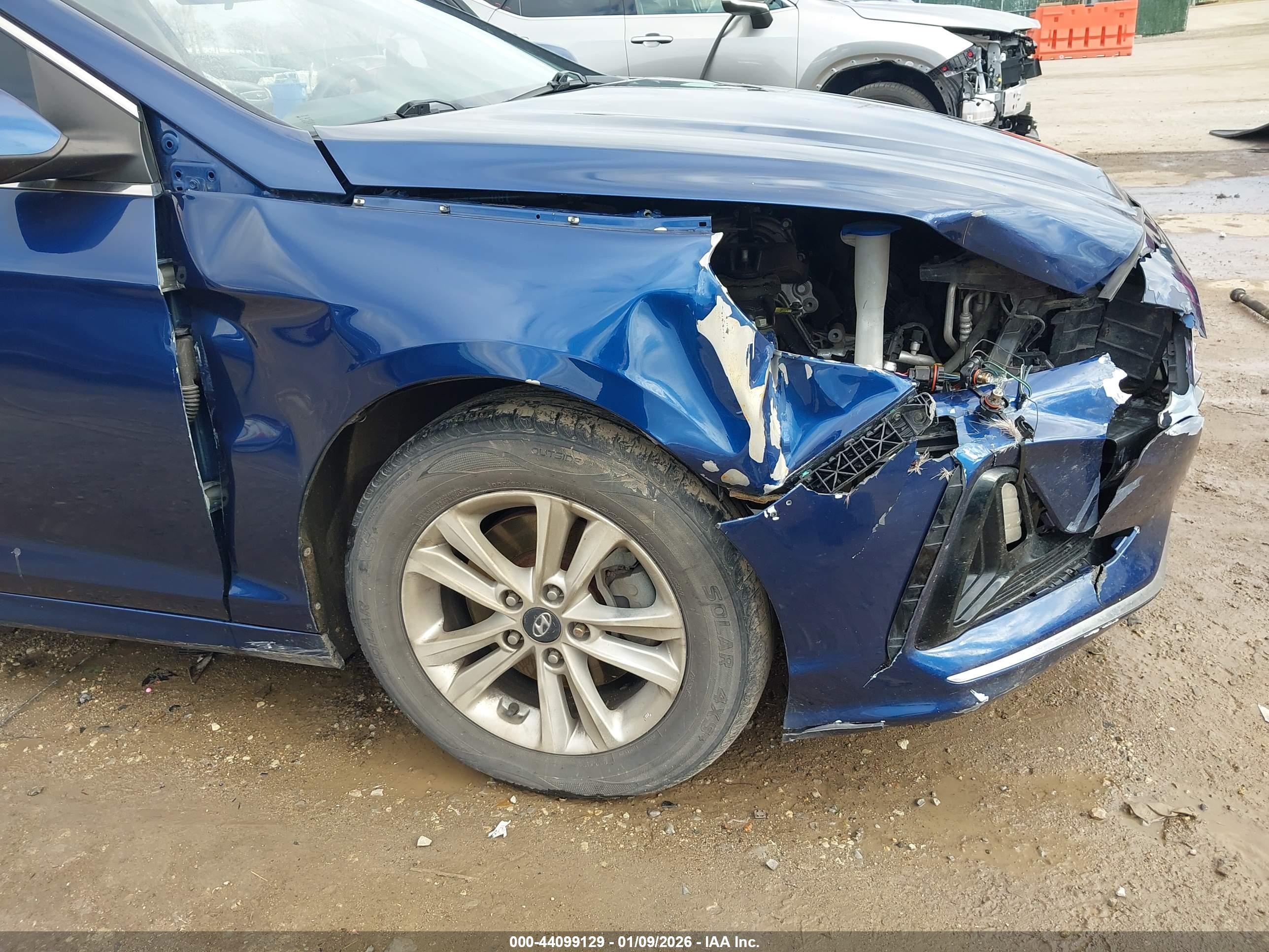 2018 Hyundai Sonata Se Синий vin: 5NPE24AF6JH654791