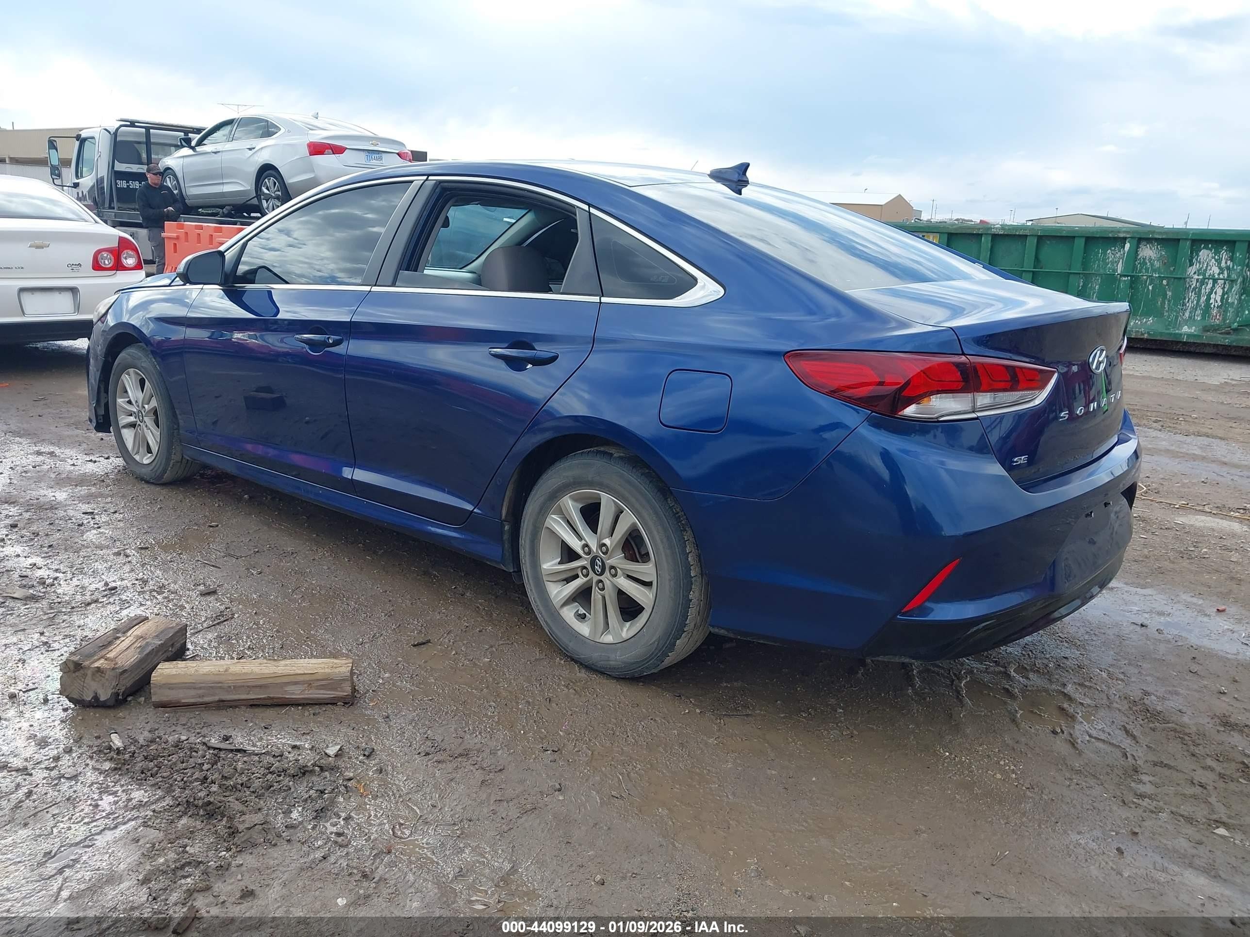 2018 Hyundai Sonata Se Синий vin: 5NPE24AF6JH654791