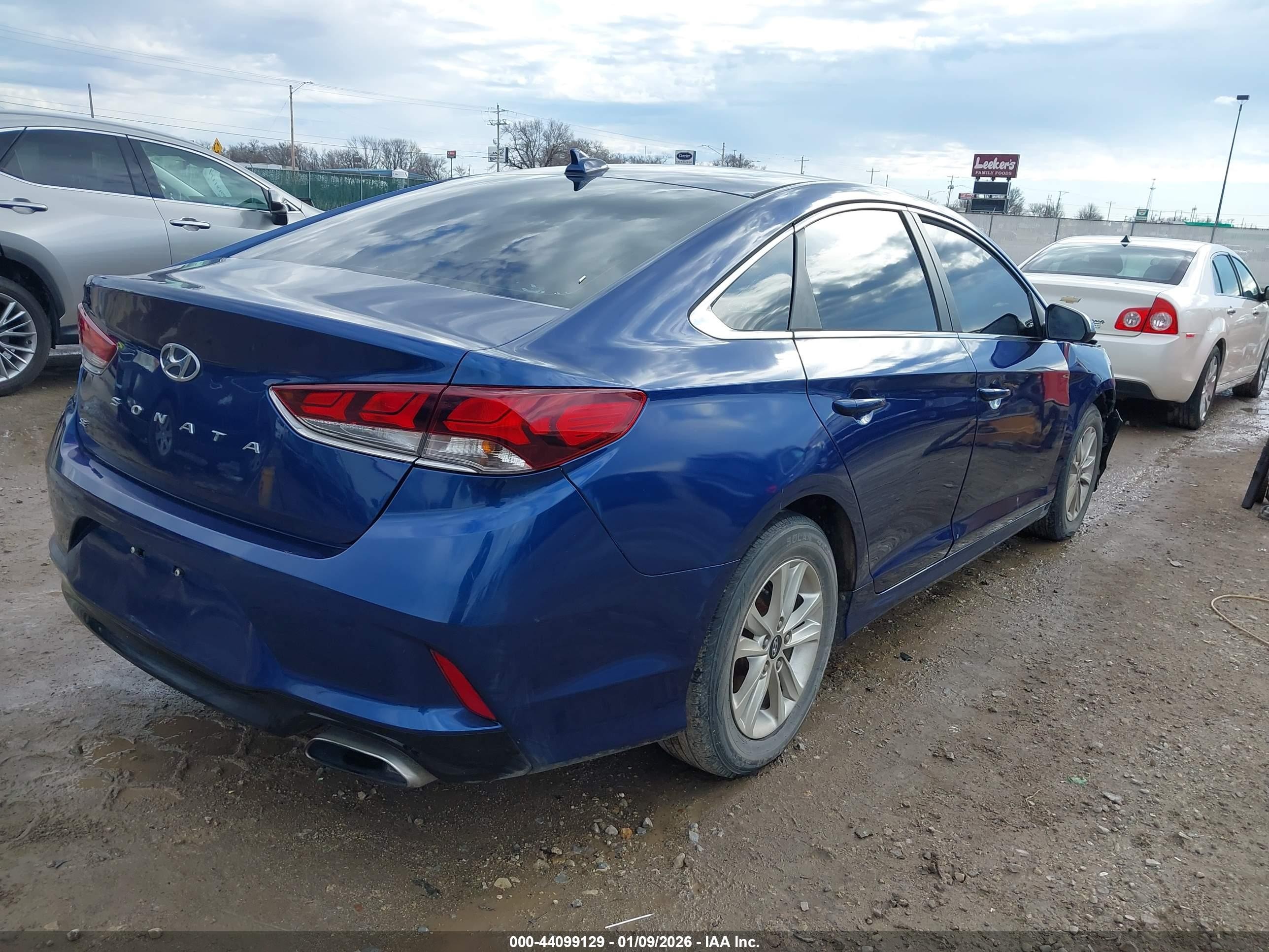 2018 Hyundai Sonata Se Синий vin: 5NPE24AF6JH654791