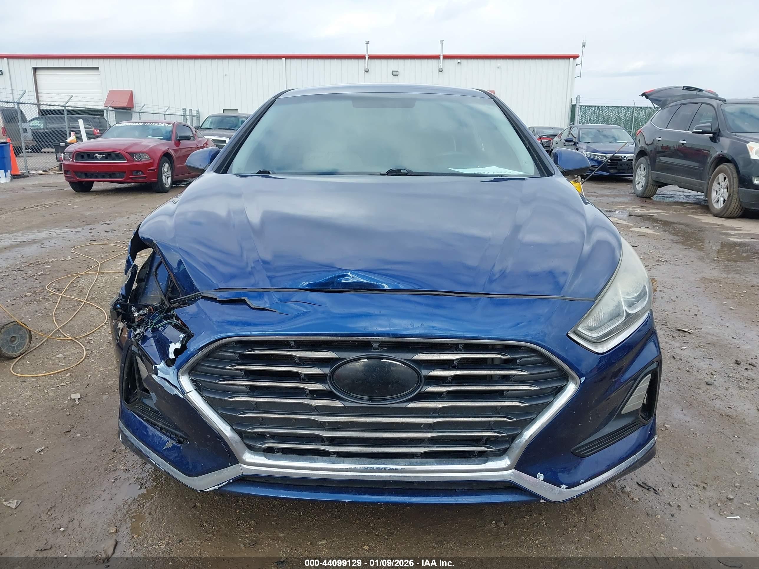 2018 Hyundai Sonata Se Синий vin: 5NPE24AF6JH654791