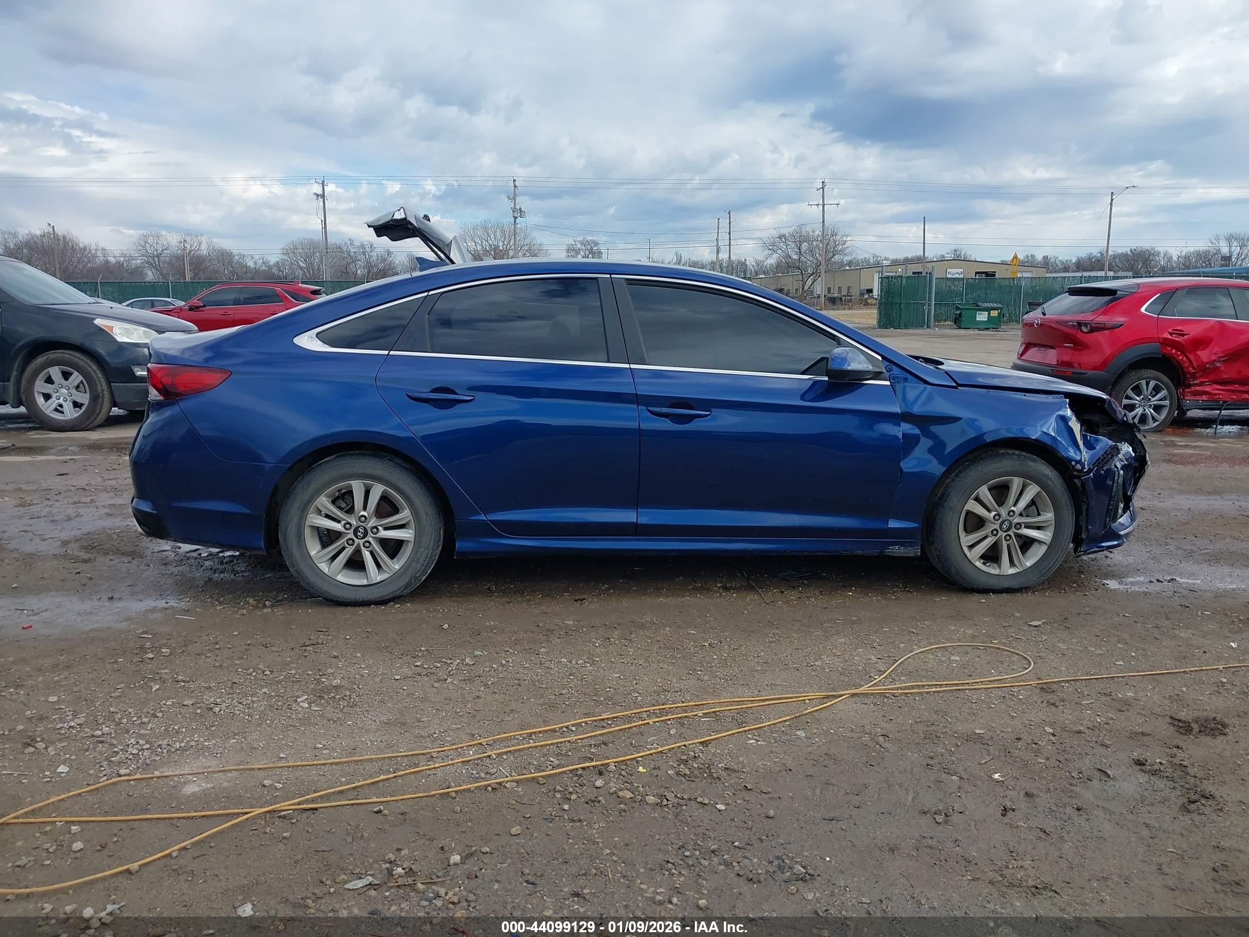 2018 Hyundai Sonata Se Синий vin: 5NPE24AF6JH654791