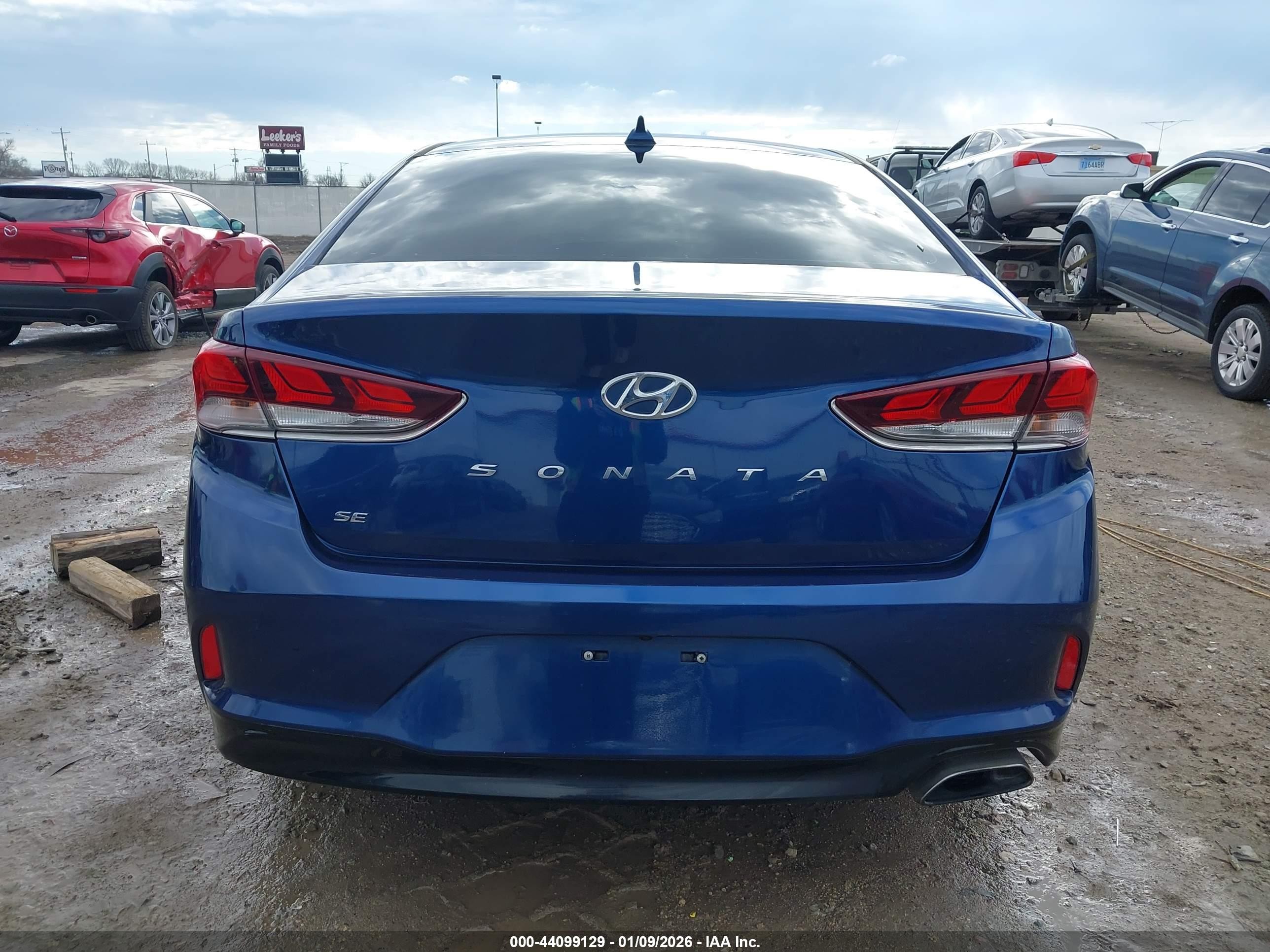 2018 Hyundai Sonata Se Синий vin: 5NPE24AF6JH654791