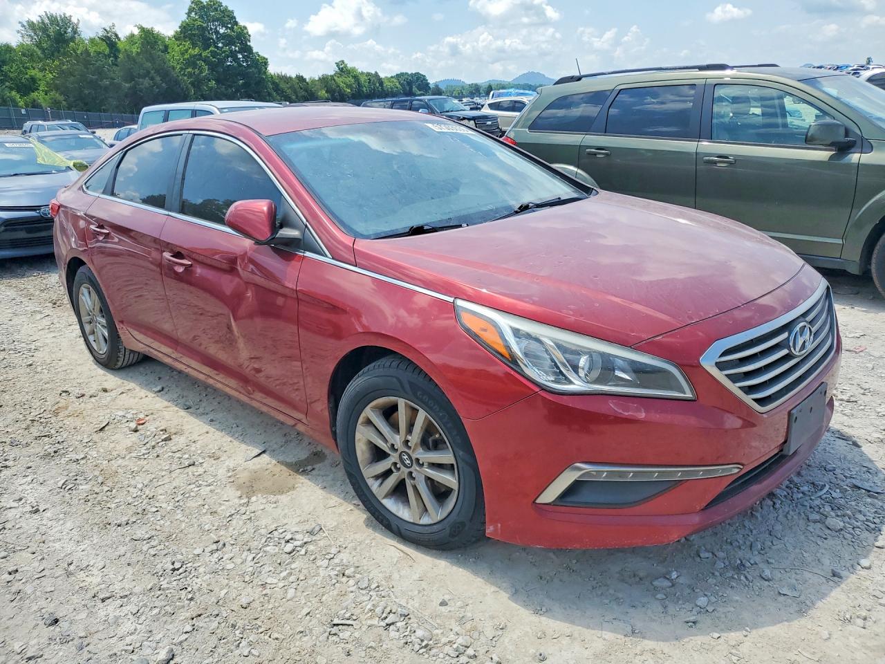 2015 Hyundai Sonata Se Maroon vin: 5NPE24AF7FH001989