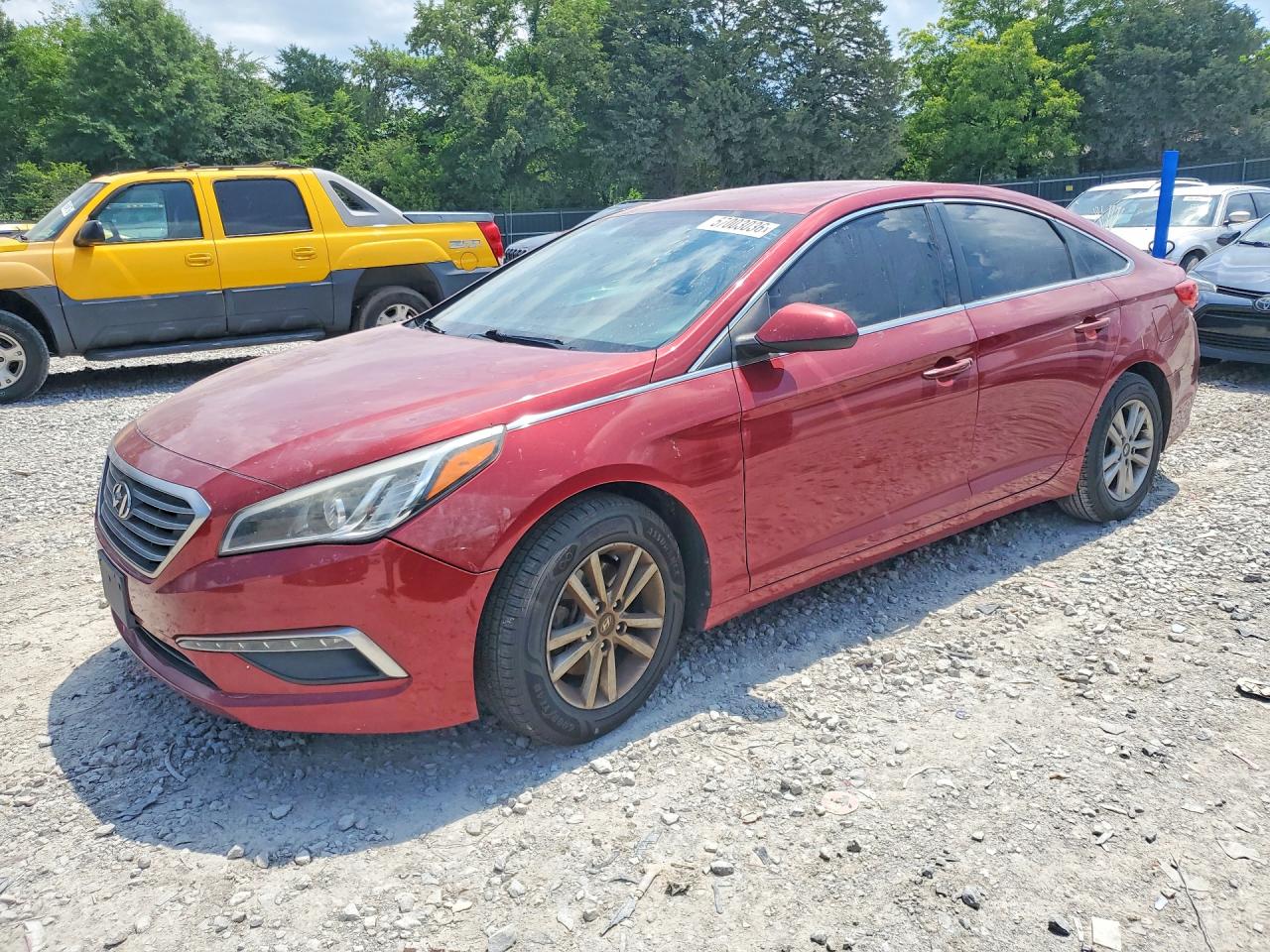 2015 Hyundai Sonata Se Maroon vin: 5NPE24AF7FH001989