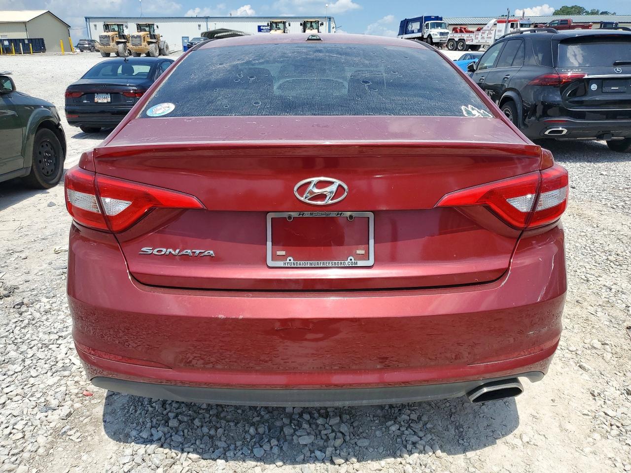 2015 Hyundai Sonata Se Maroon vin: 5NPE24AF7FH001989
