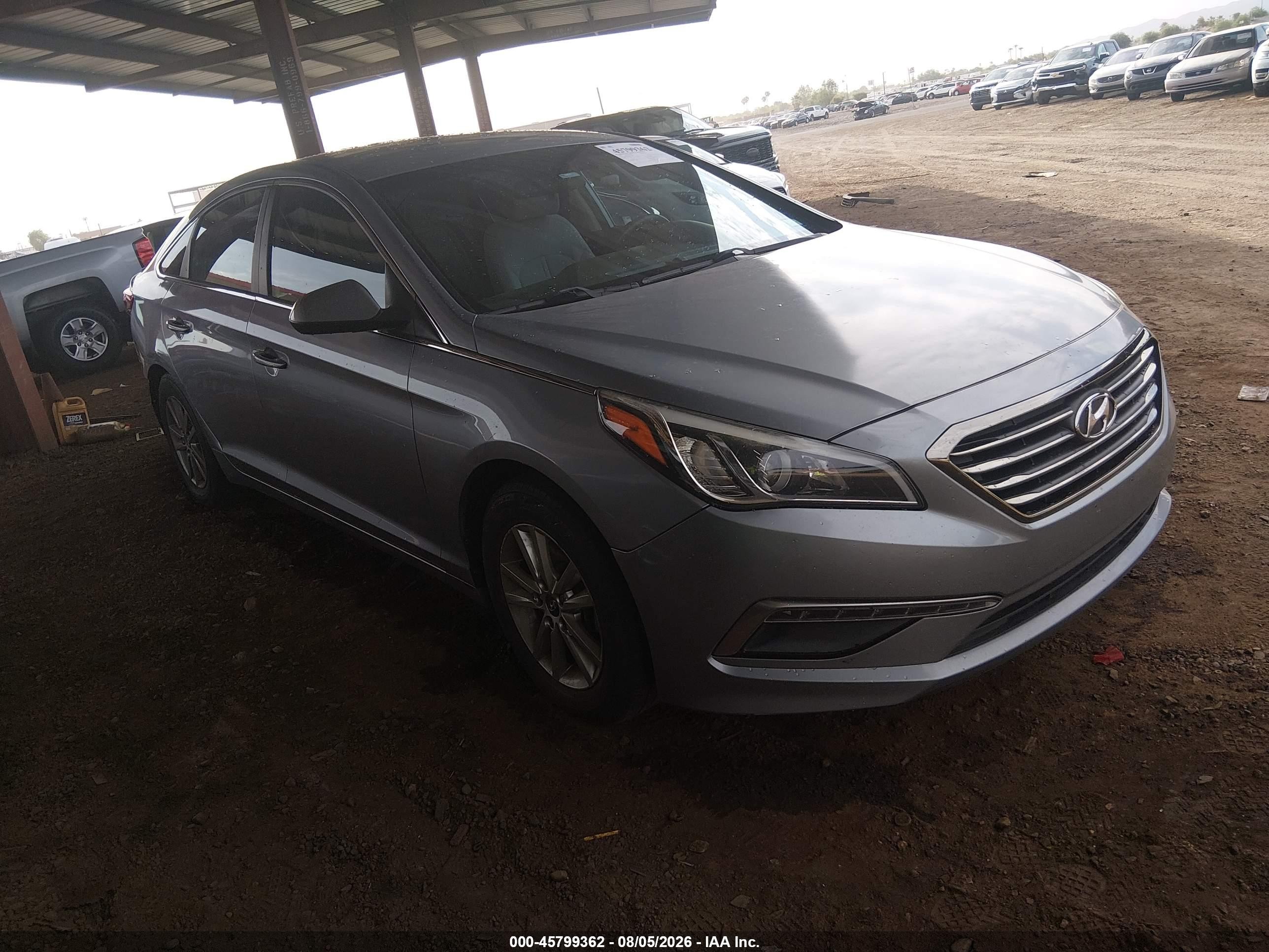 2015 Hyundai Sonata Se Gray vin: 5NPE24AF7FH004293