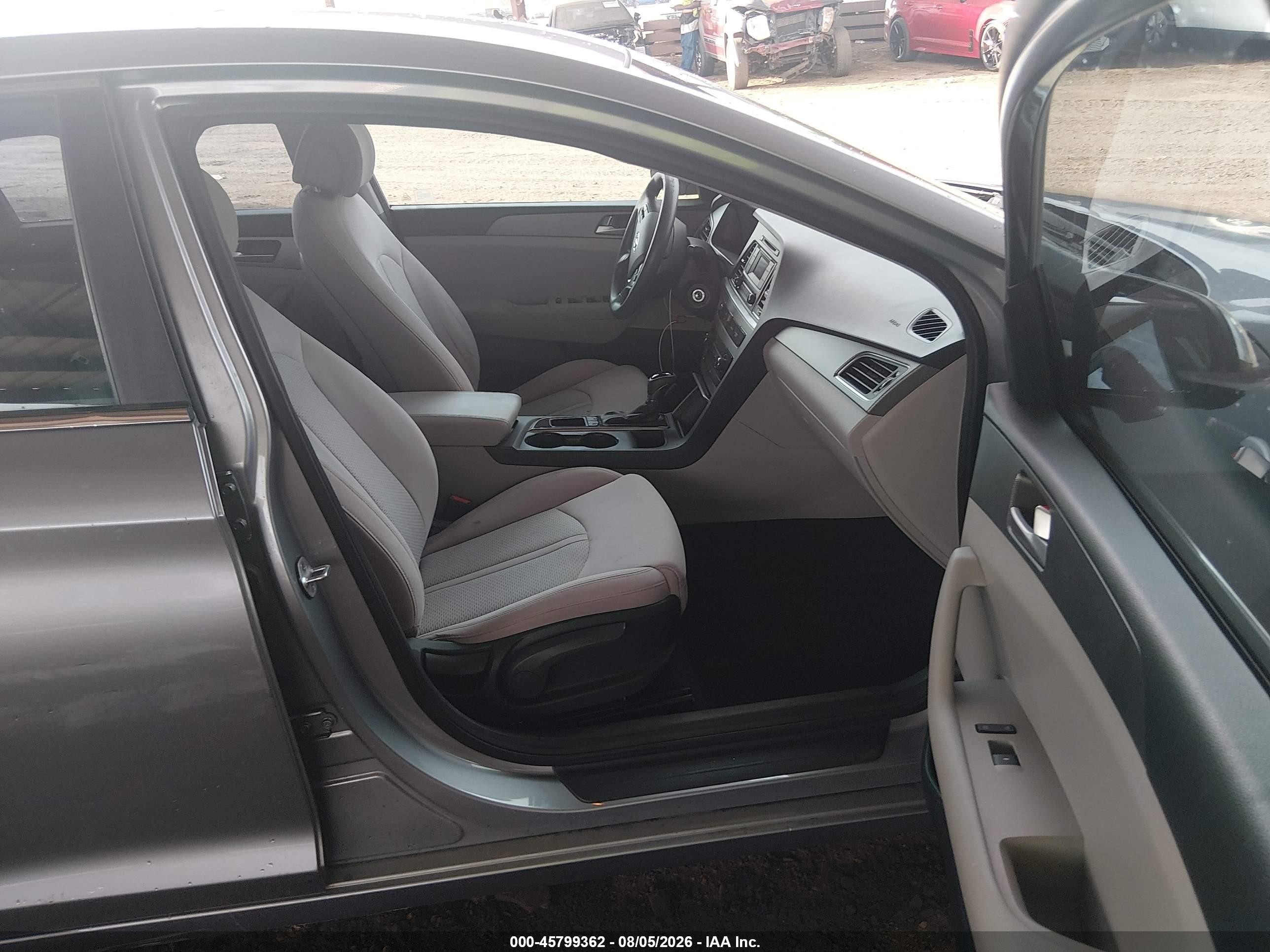 2015 Hyundai Sonata Se Gray vin: 5NPE24AF7FH004293