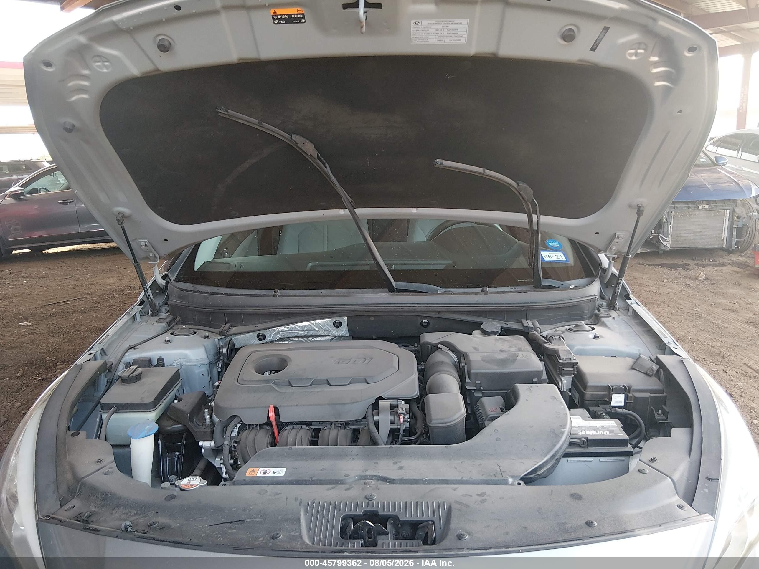 2015 Hyundai Sonata Se Gray vin: 5NPE24AF7FH004293