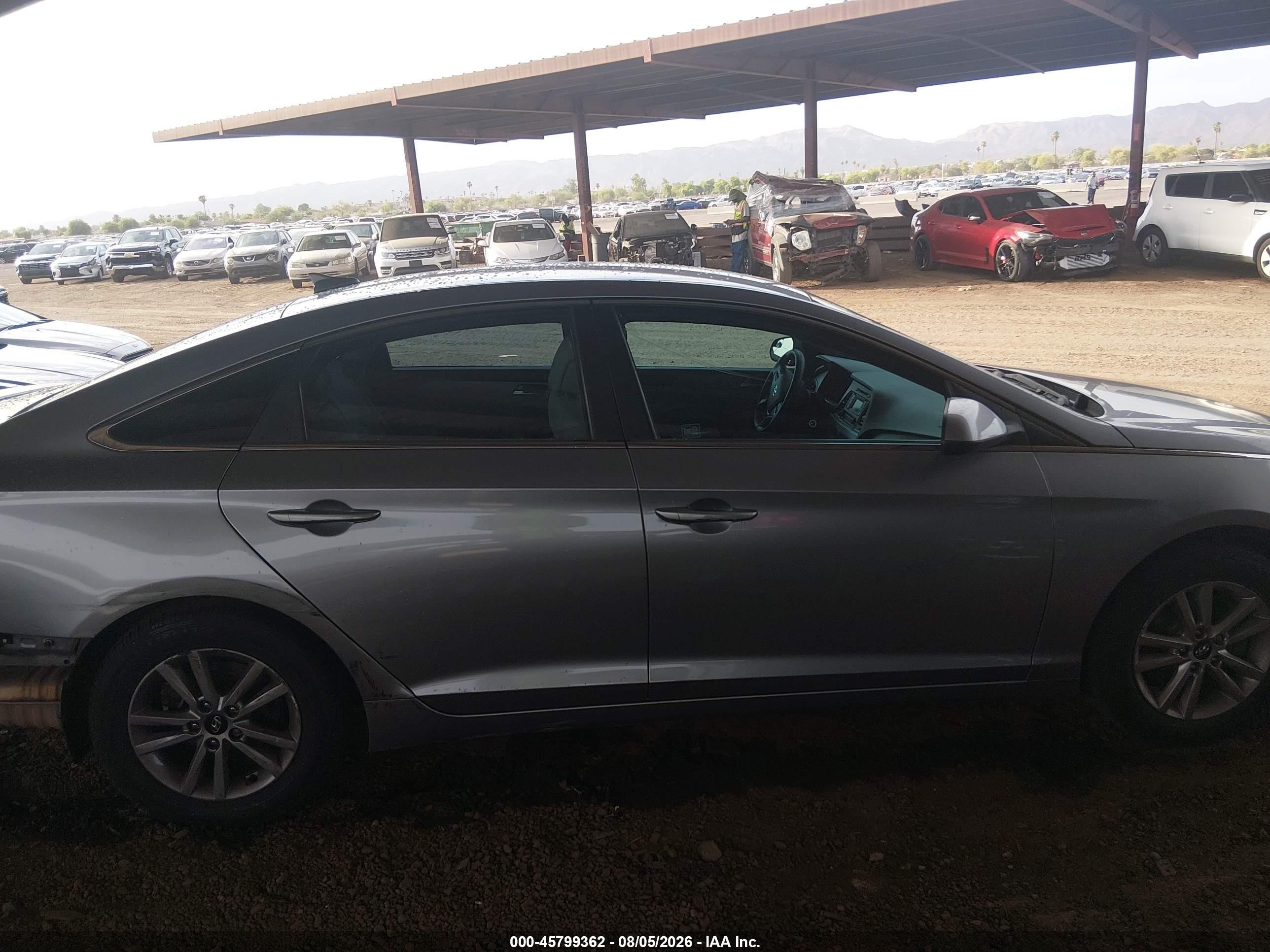2015 Hyundai Sonata Se Gray vin: 5NPE24AF7FH004293
