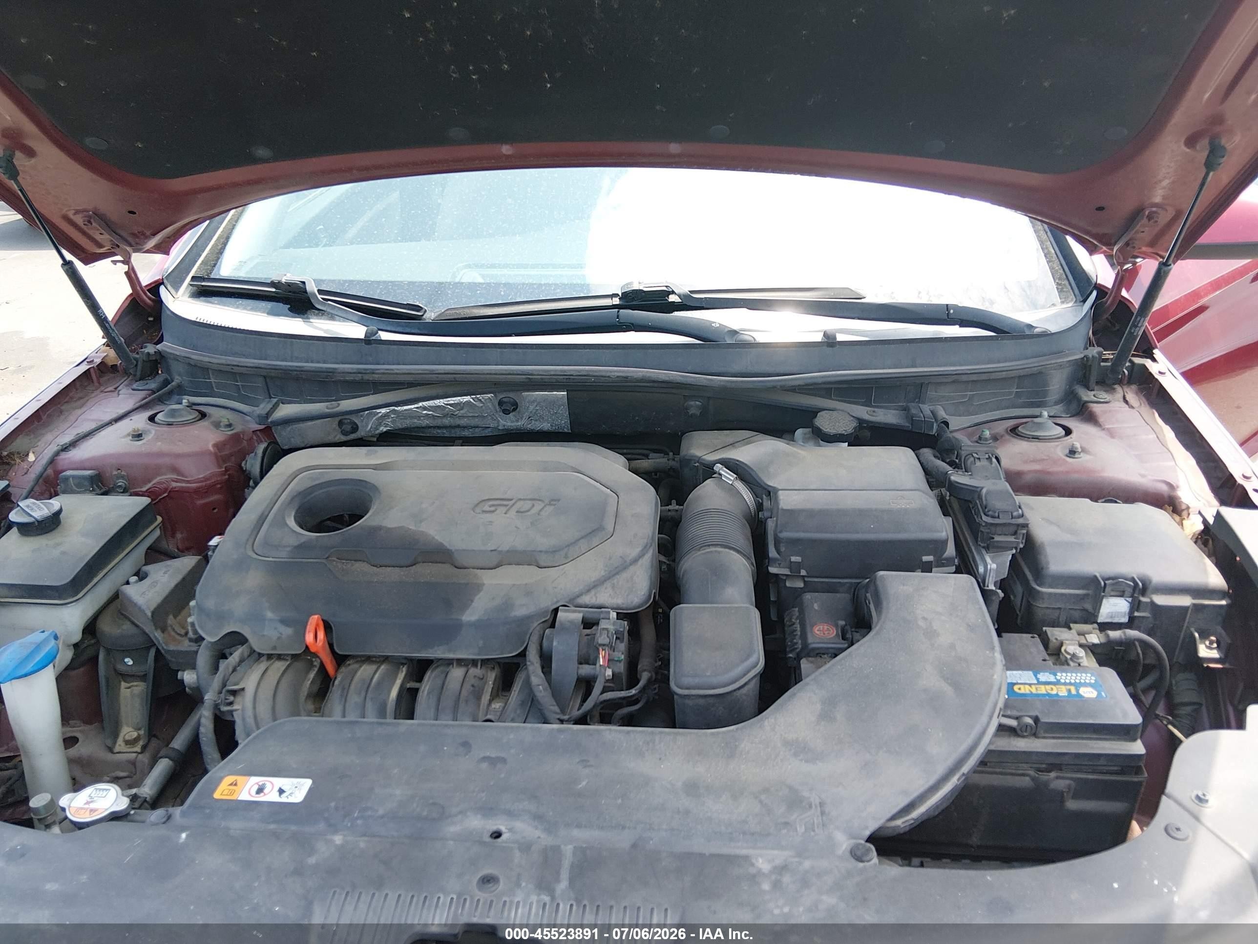 2015 Hyundai Sonata Se Red vin: 5NPE24AF7FH008845