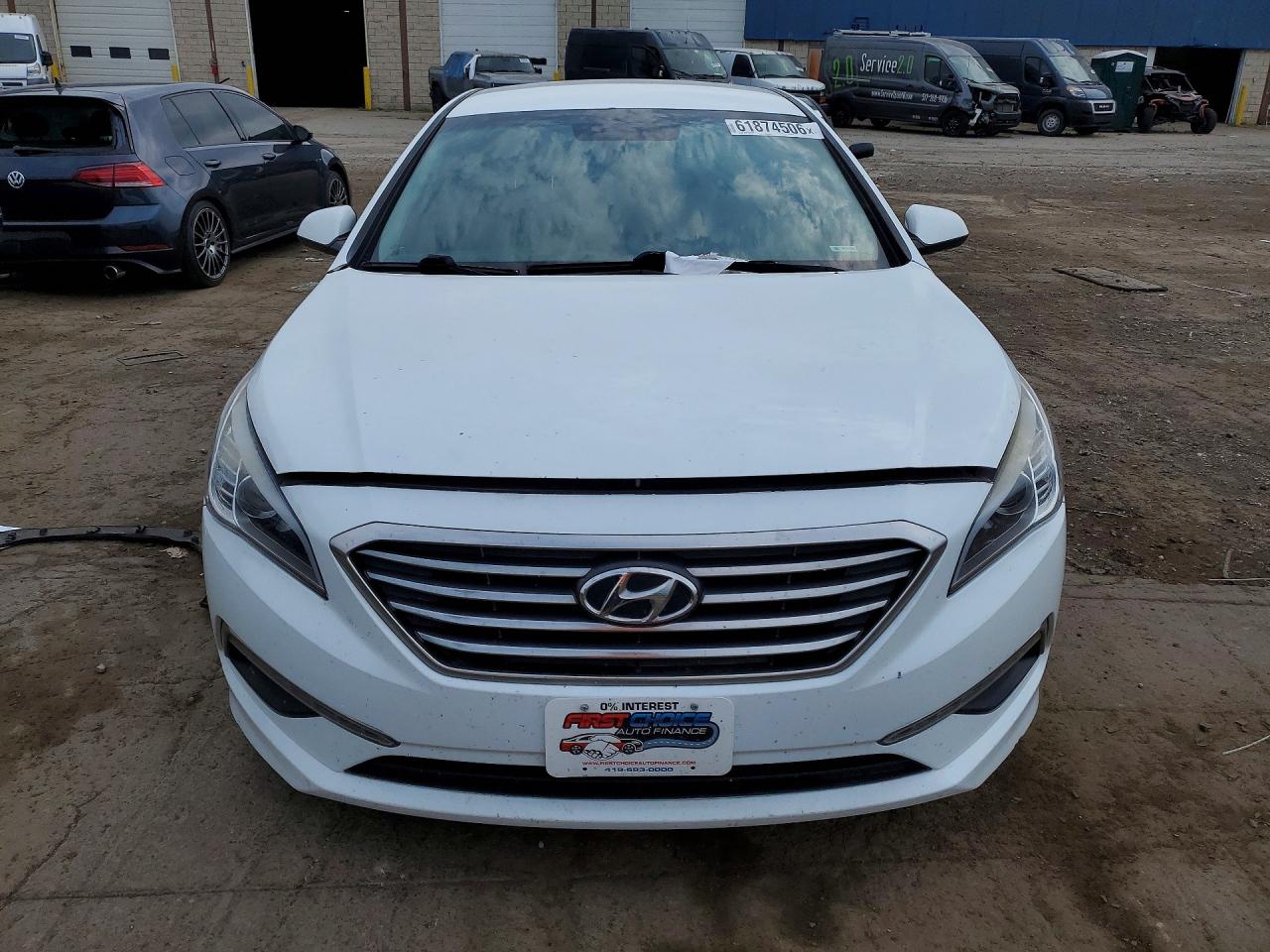 2015 Hyundai Sonata Se White vin: 5NPE24AF7FH009574