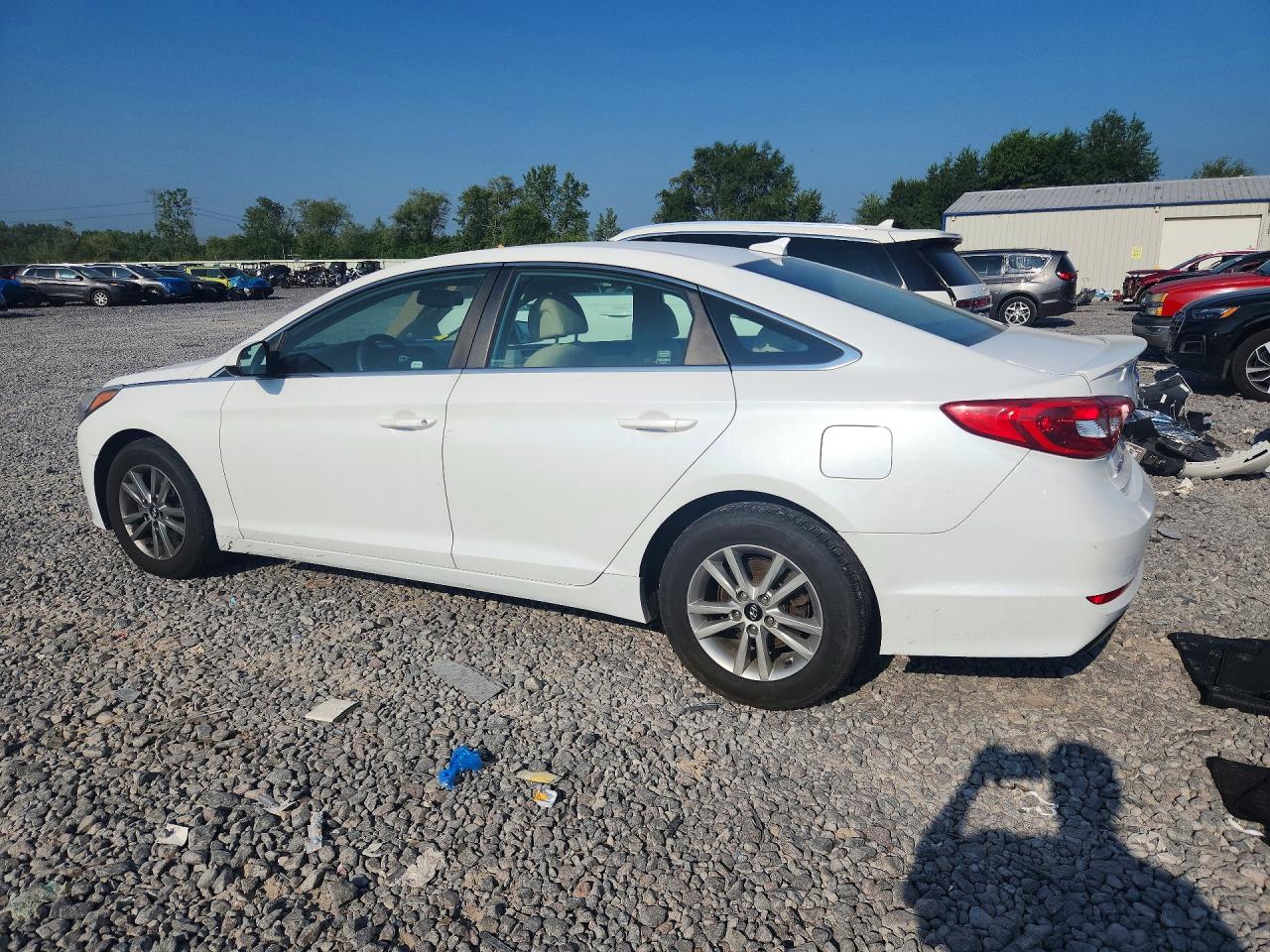 2015 Hyundai Sonata Se White vin: 5NPE24AF7FH010031