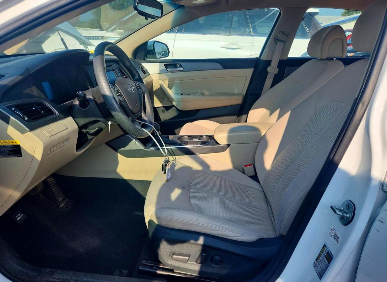2015 Hyundai Sonata Se White vin: 5NPE24AF7FH010031