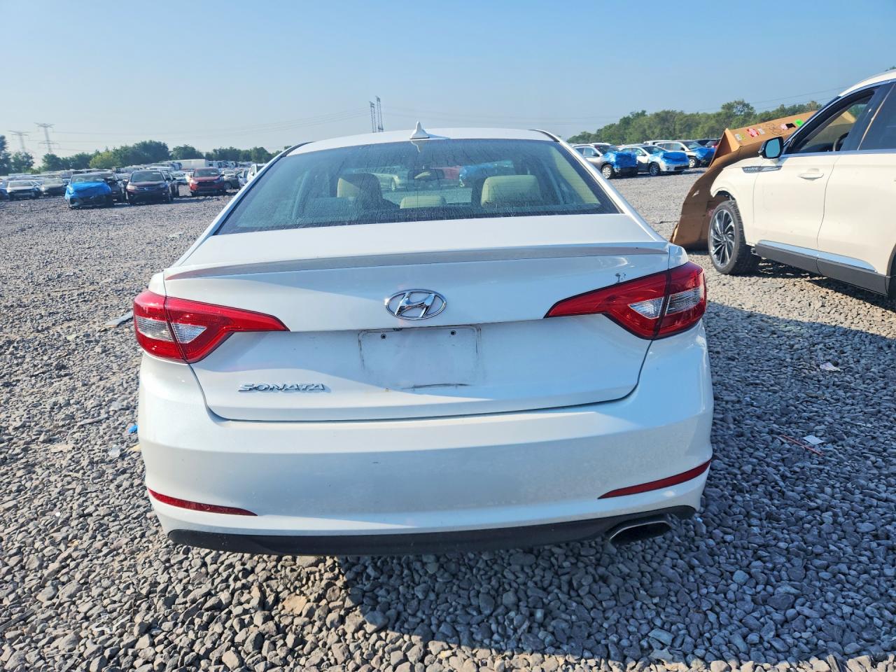 2015 Hyundai Sonata Se White vin: 5NPE24AF7FH010031